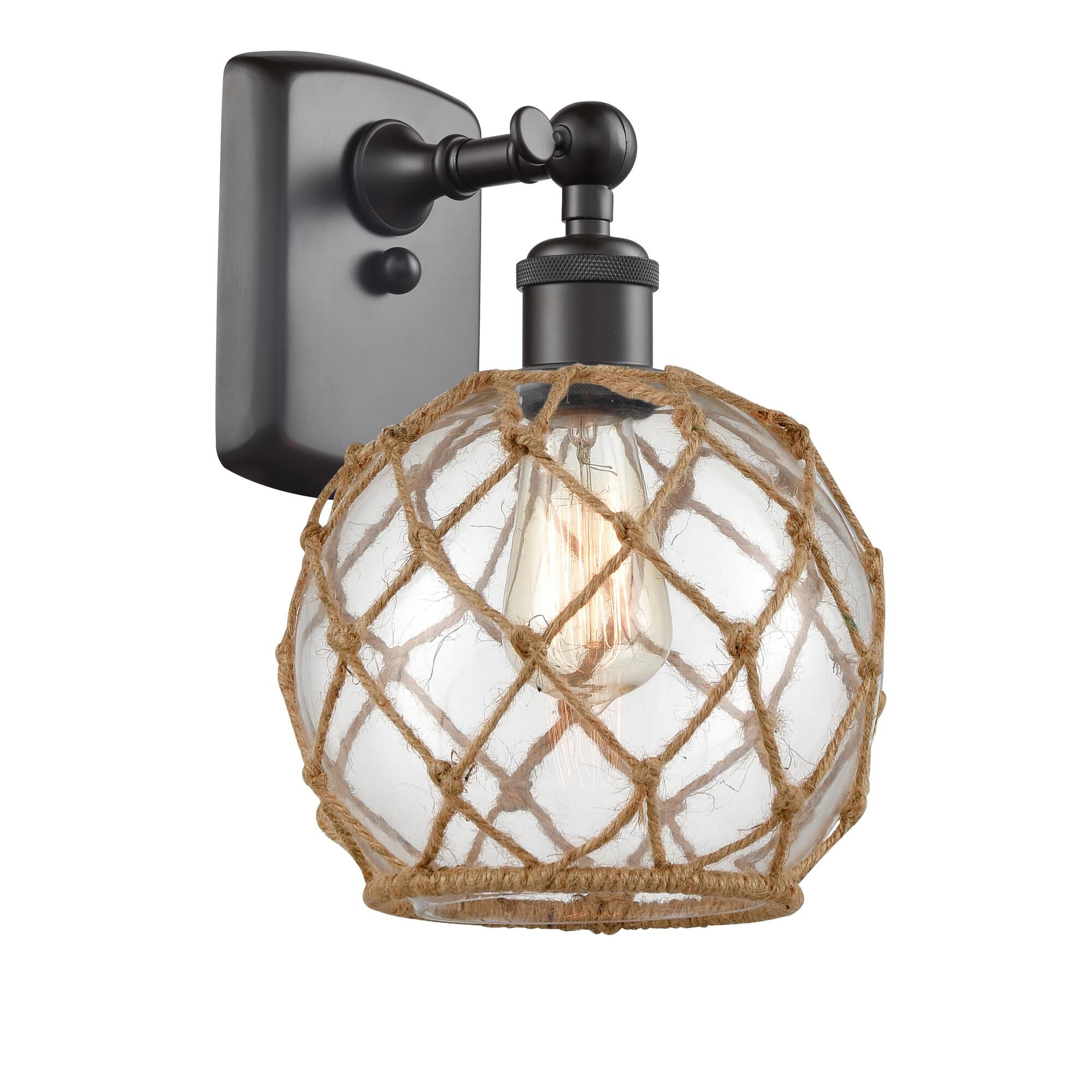 Bruno Marashlian Farmhouse Rope 13 Inch Wall Sconce by Innovations Lighting