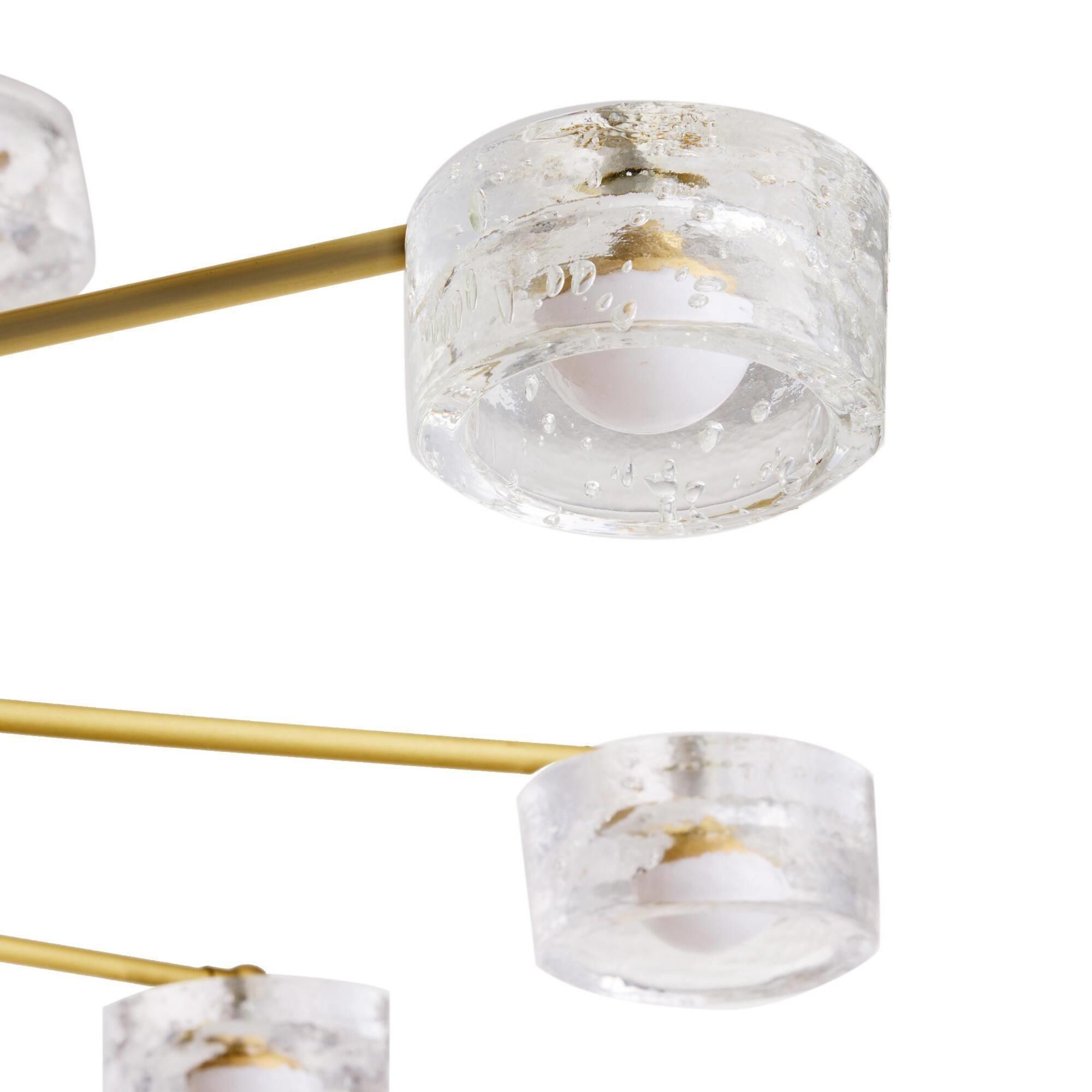 Shown in Antique Brass finish and Clear glass