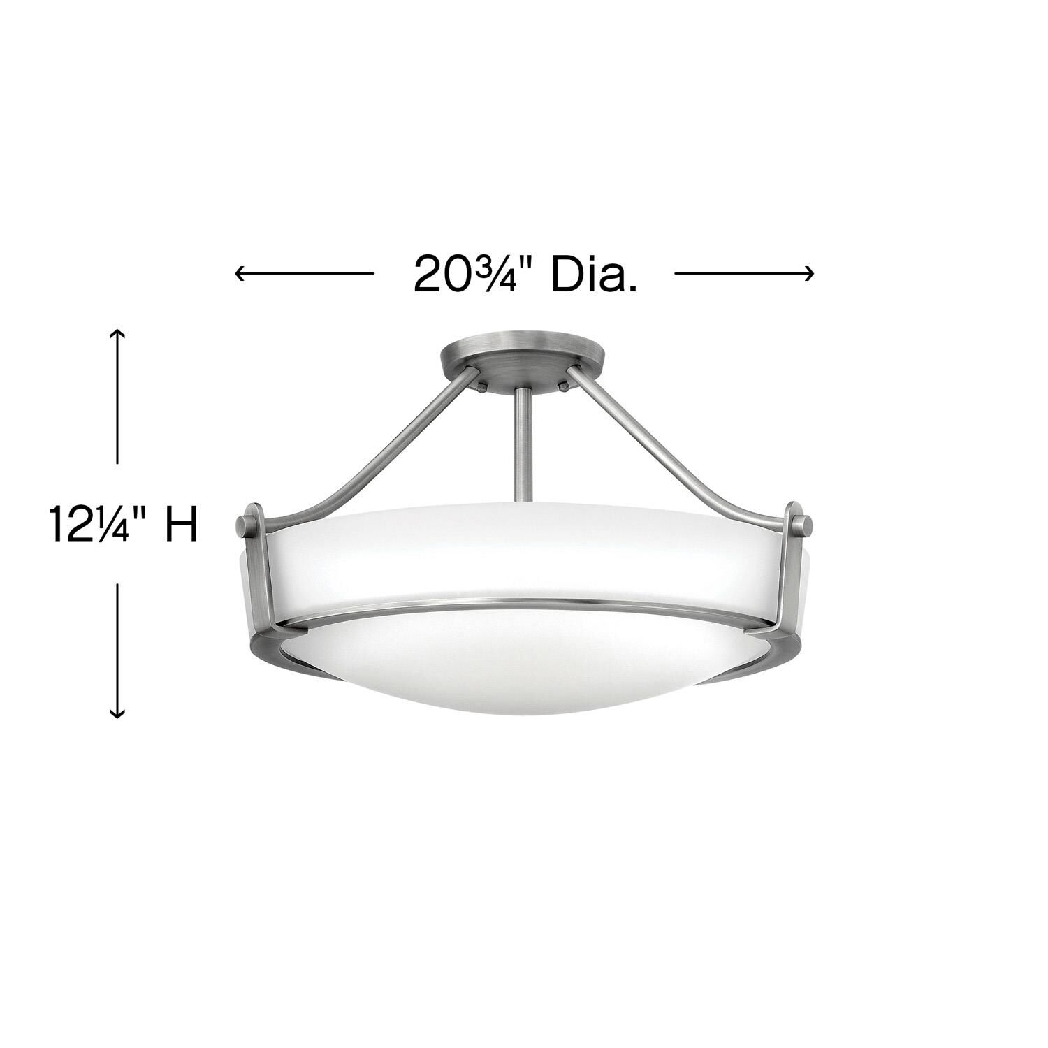 Hathaway 20 Inch 4 Light Semi Flush Mount by Hinkley Lighting