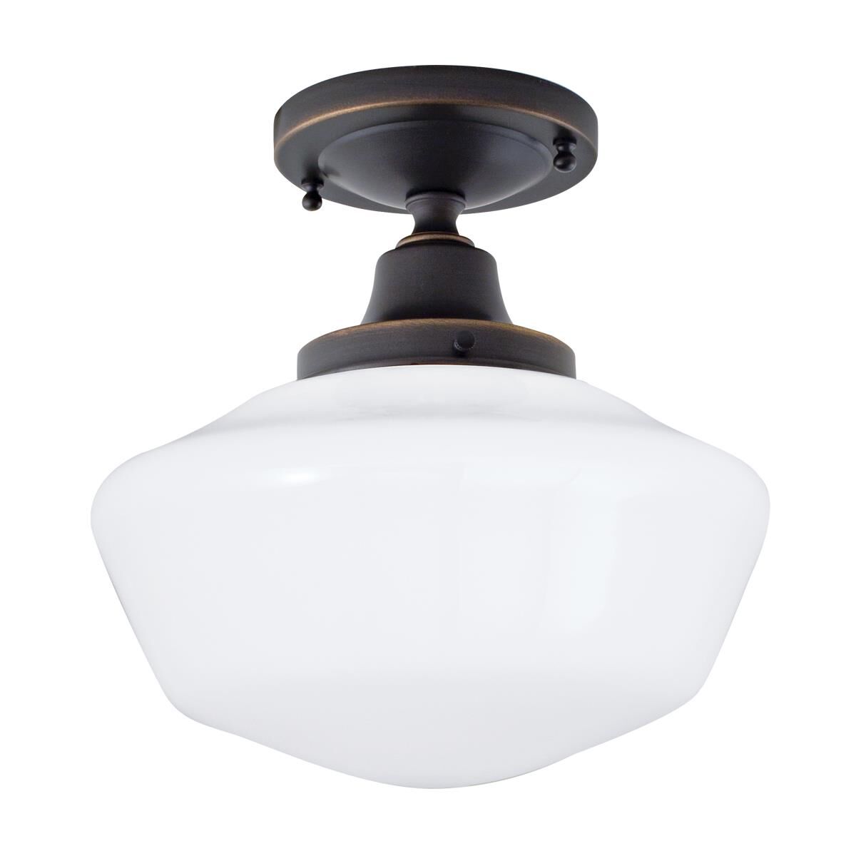 Schoolhouse 9 Inch 1 Light Flush Mount by Norwell