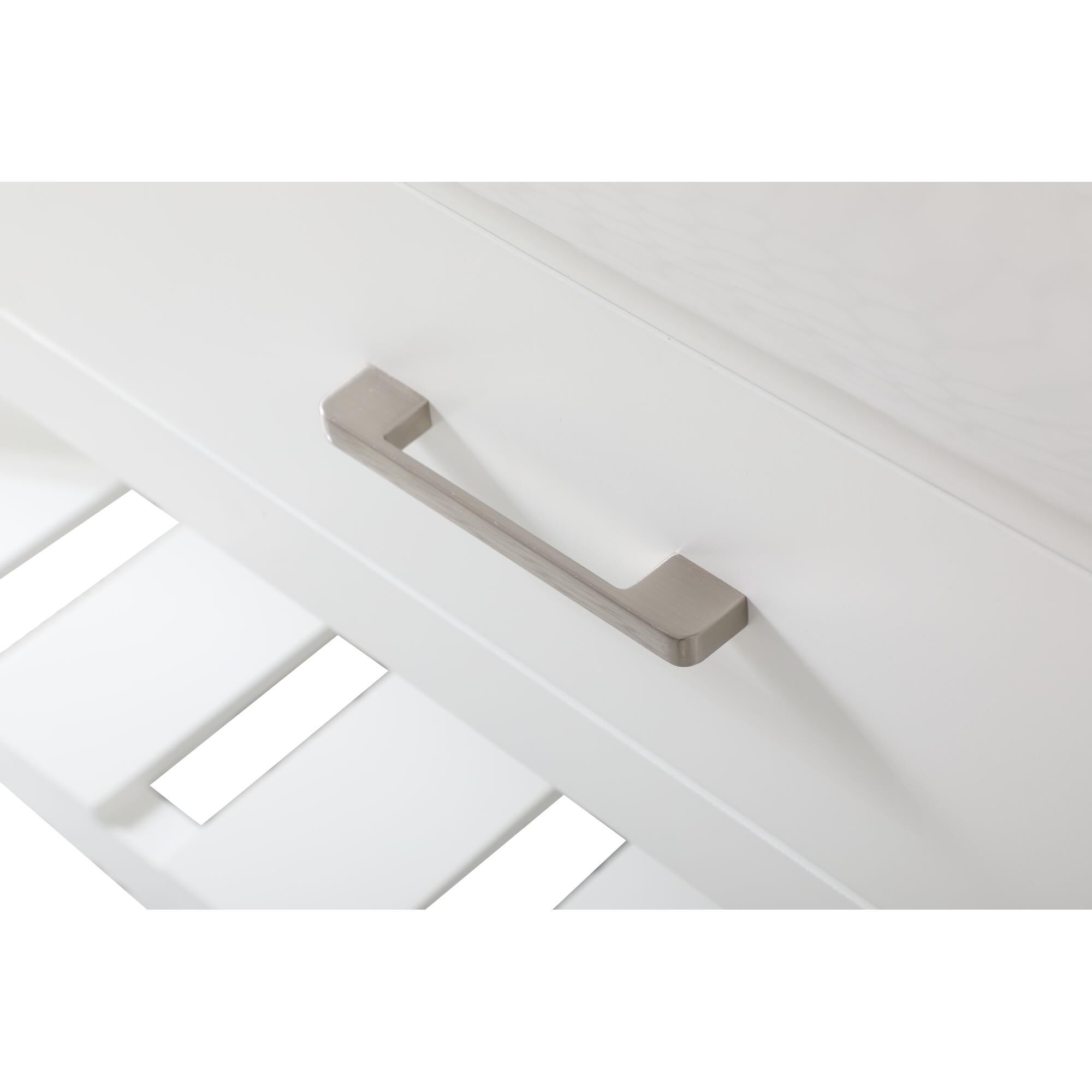 Shown in White finish