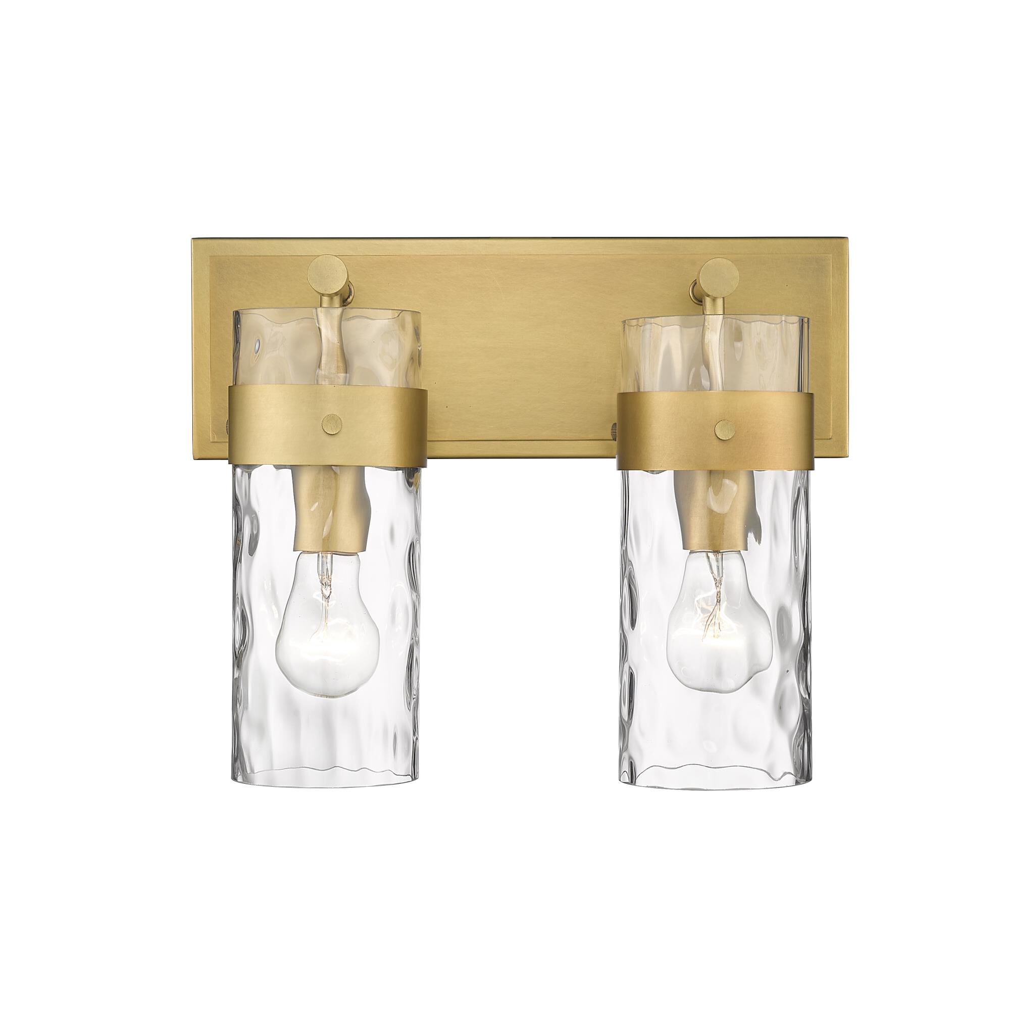 Shown in Rubbed Brass finish and Glass shade