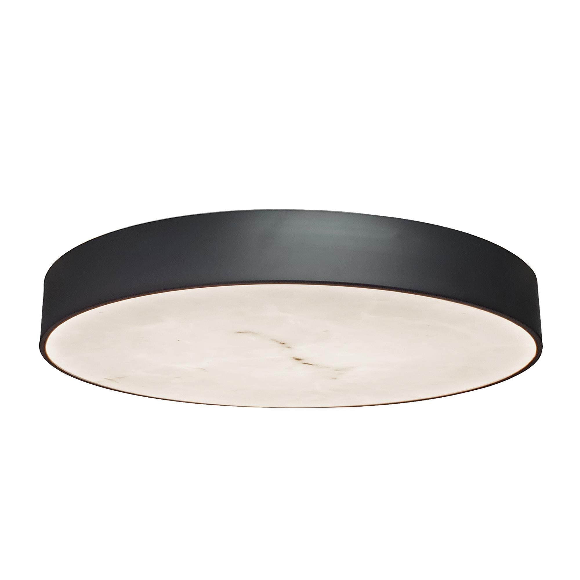Shown in Matte Black finish and Alabaster shade