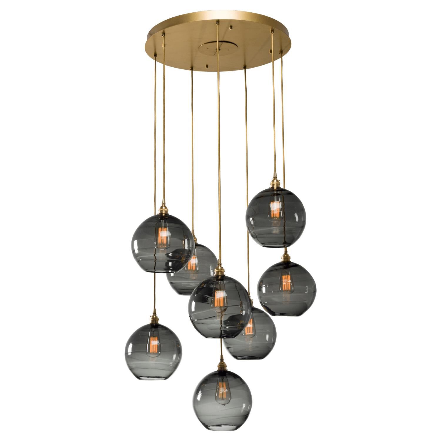 Terra 30 Inch 8 Light Multi Light Pendant by Hammerton Studio