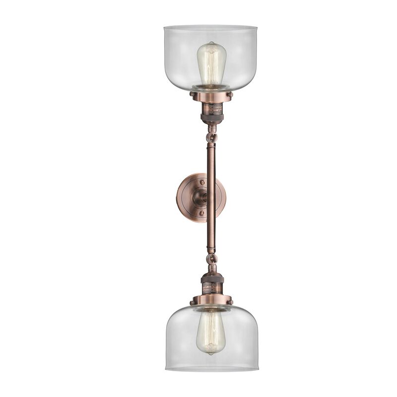 Bruno Marashlian Large Bell 19 Inch 2 Light Bath Vanity Light by Innovations Lighting