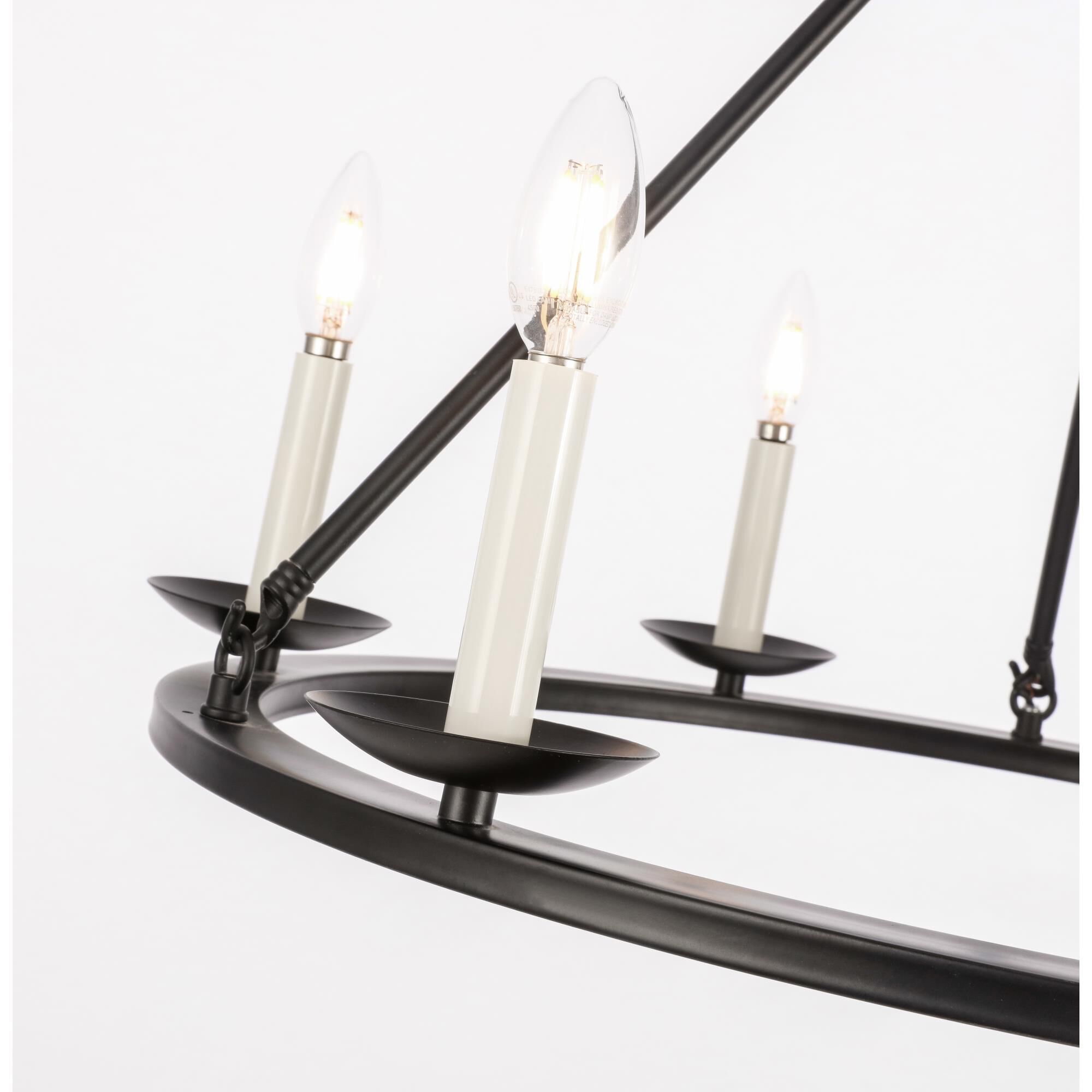 Maine 26 Inch 6 Light Chandelier by Elegant Lighting