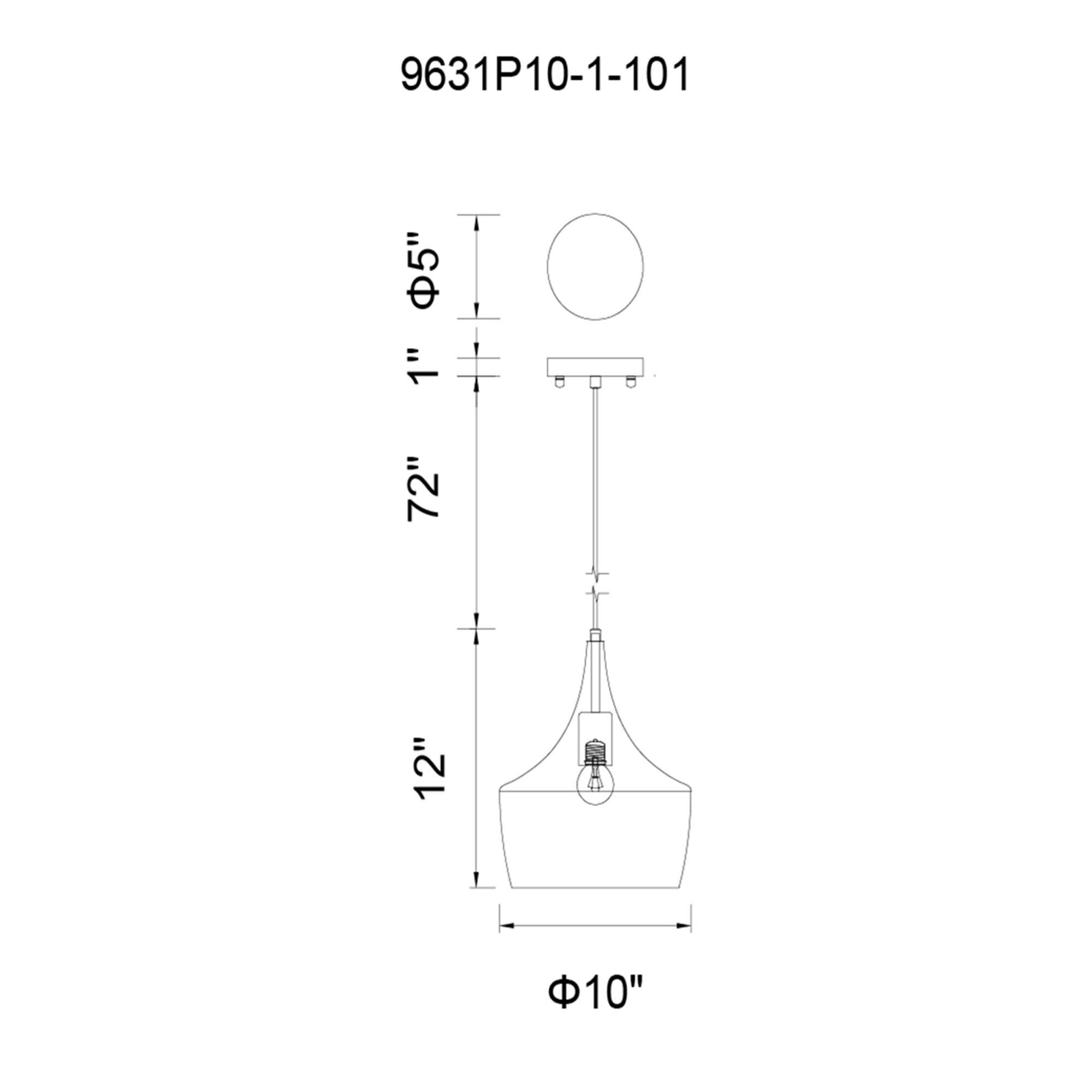 CWI Lighting Dynamic 10 Inch Mini Pendant