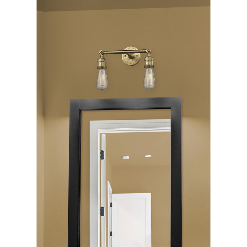 Bruno Marashlian Bare Bulb 11 Inch 2 Light Bath Vanity Light by Innovations Lighting