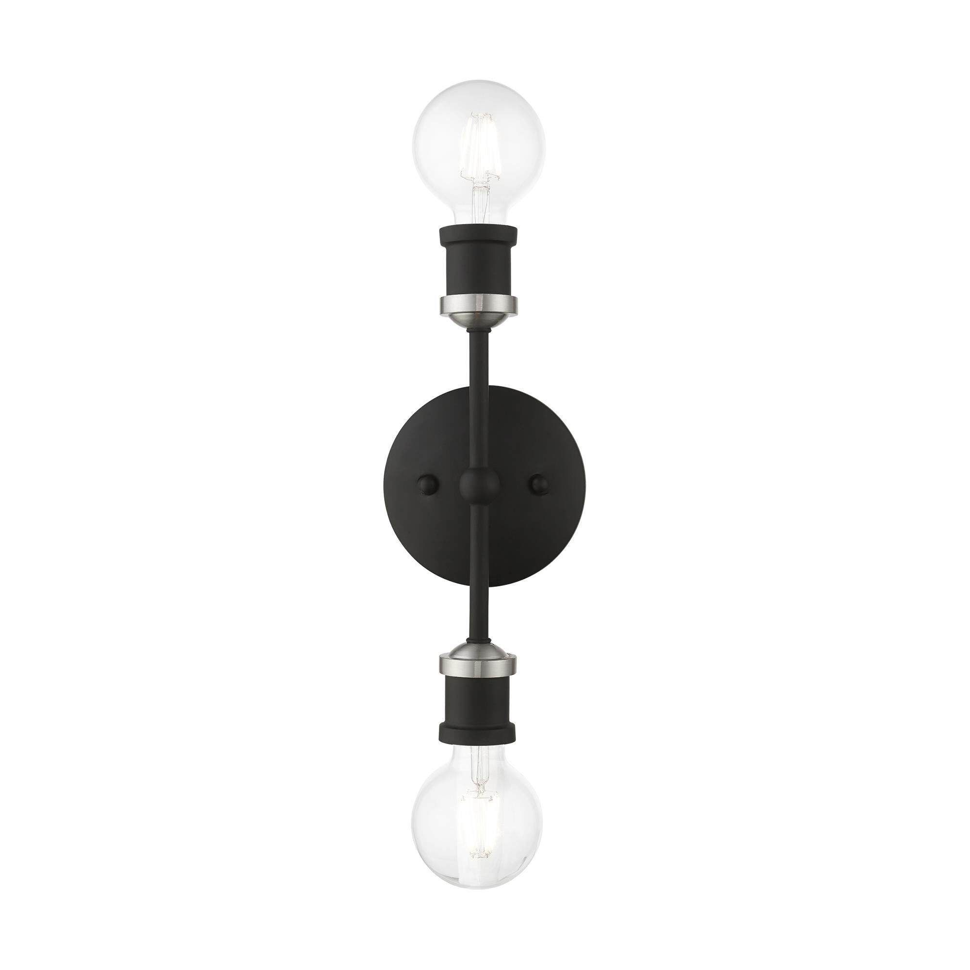 Shown in Black with Brushed Nickel Accents finish