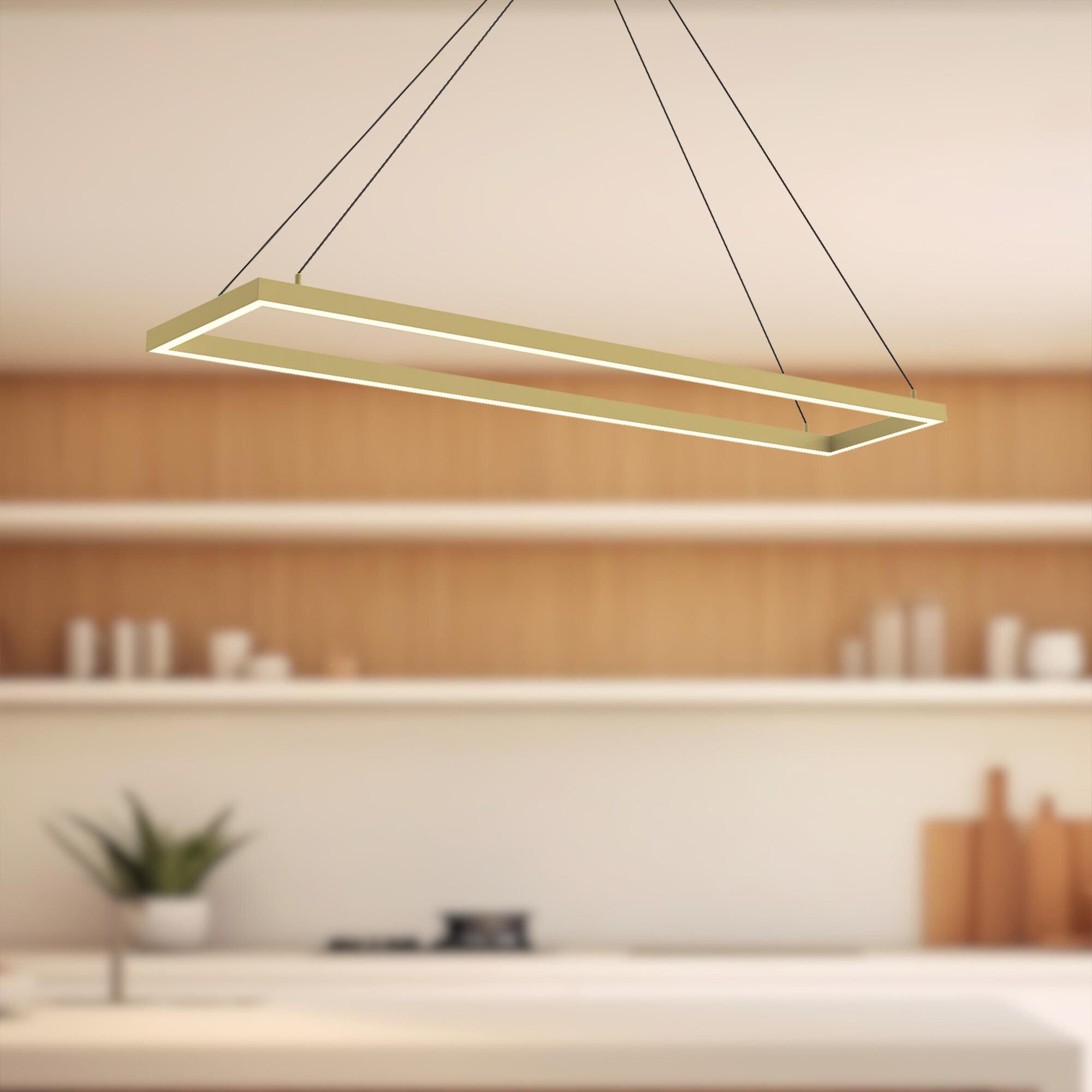 Piazza 47 Inch Linear Suspension Light by Kuzco Lighting