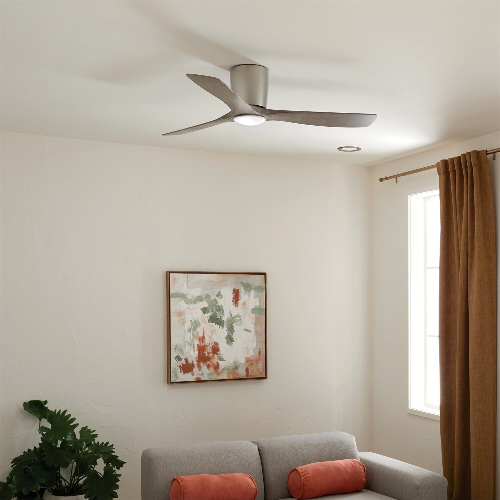 Shown in Brushed Nickel finish and Frosted White Polycarbonate Lens glass