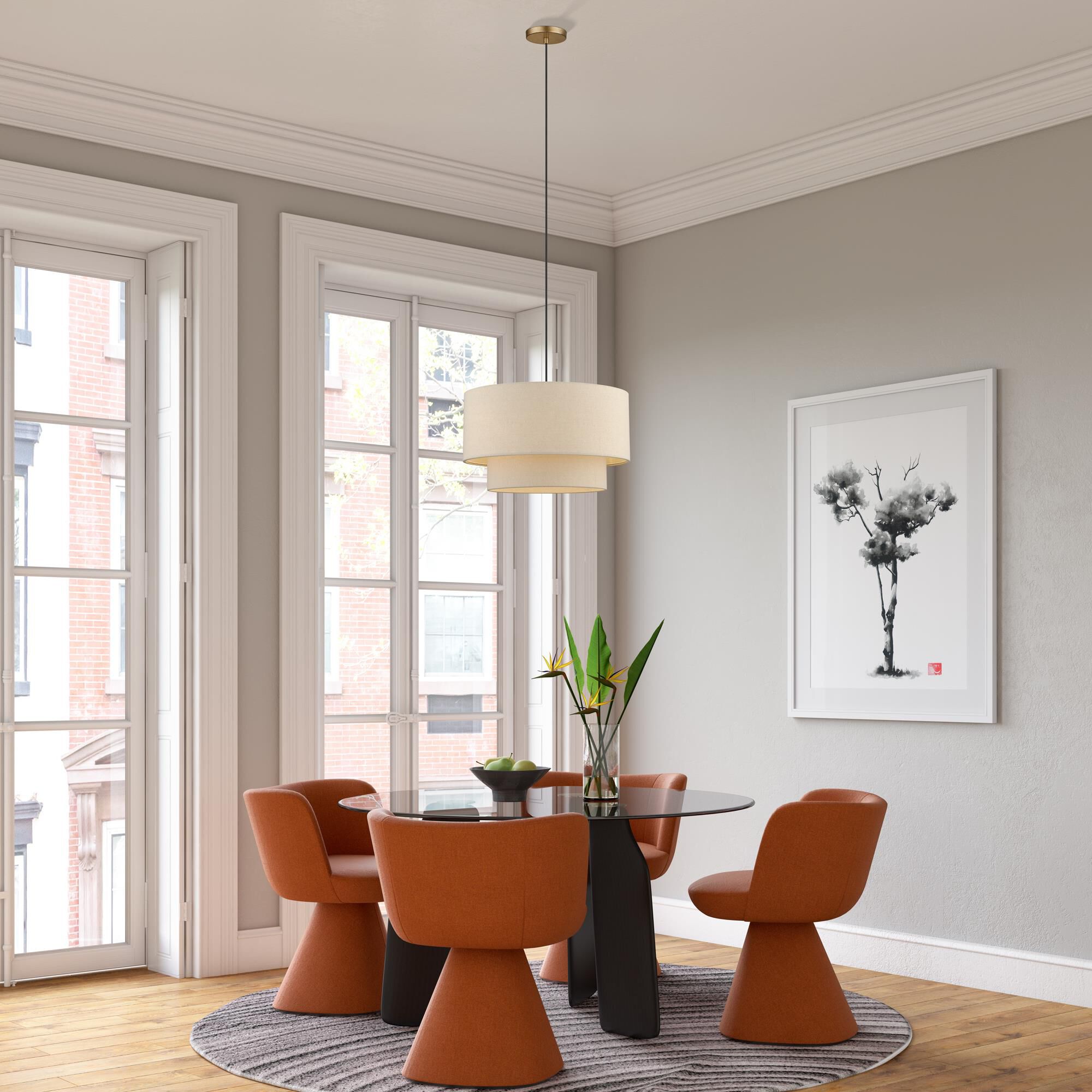 Bellingham 20 Inch Large Pendant by Livex Lighting