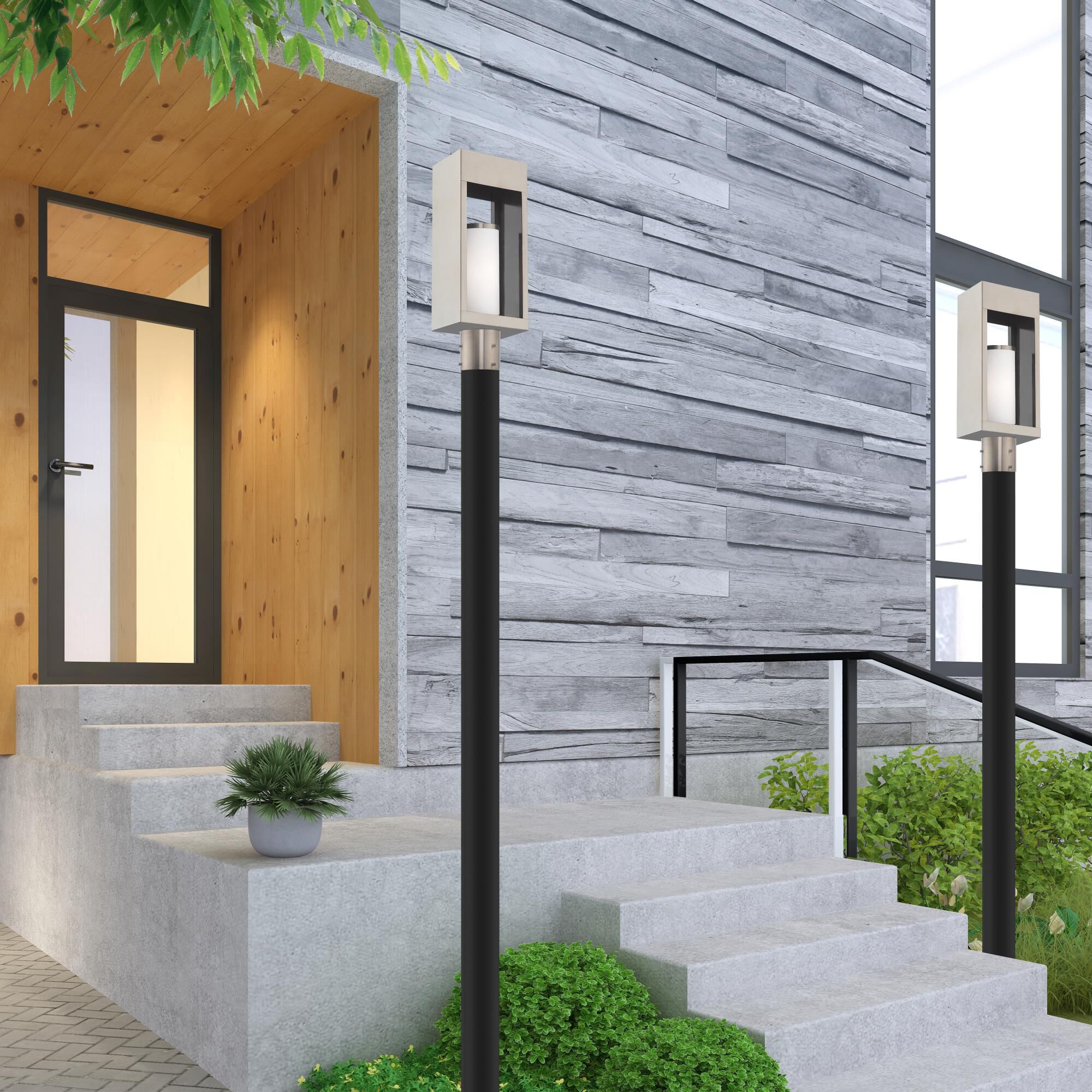 Bleecker 16 Inch Tall 1 Light Outdoor Post Lamp by Livex Lighting