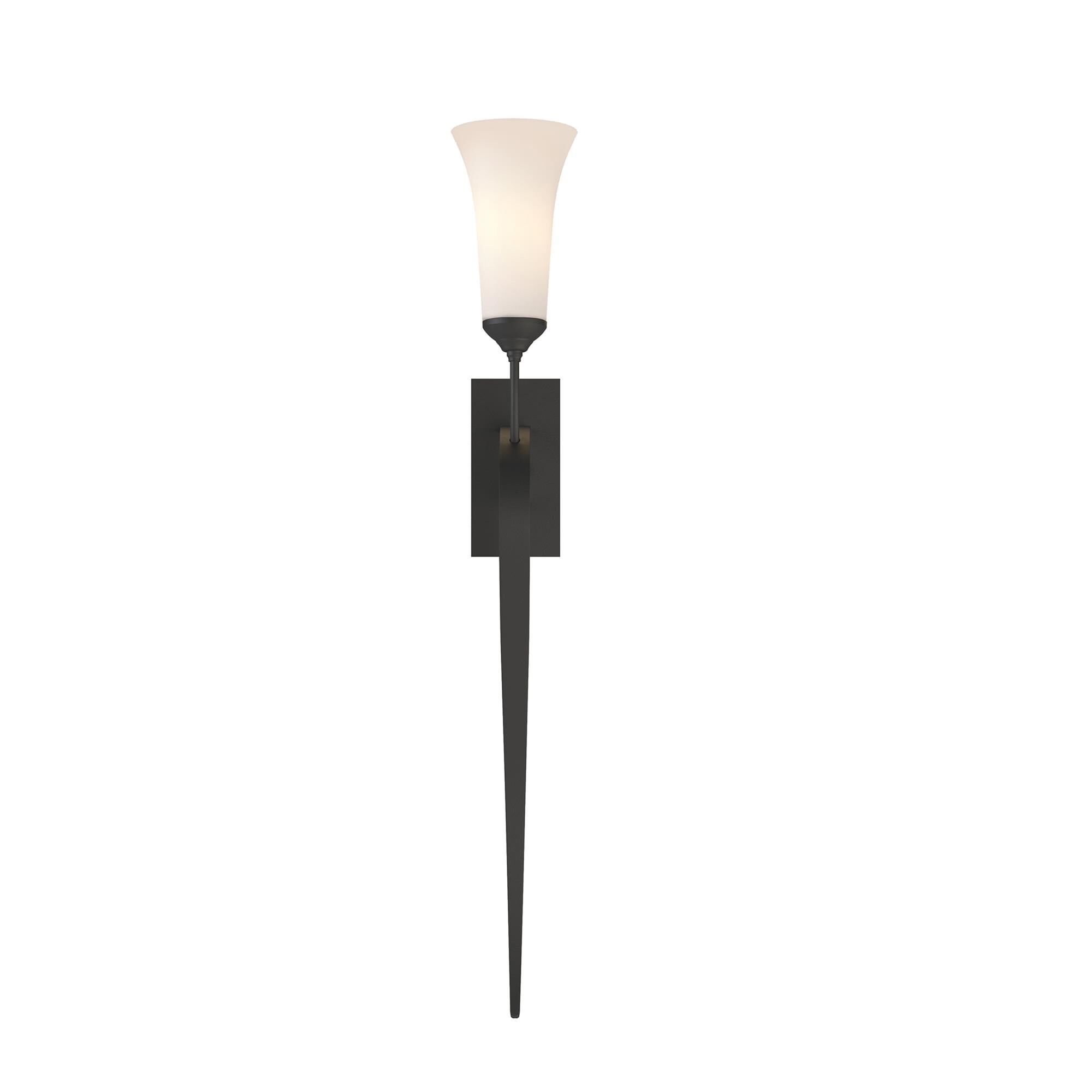 Shown in Black finish and Opal  glass