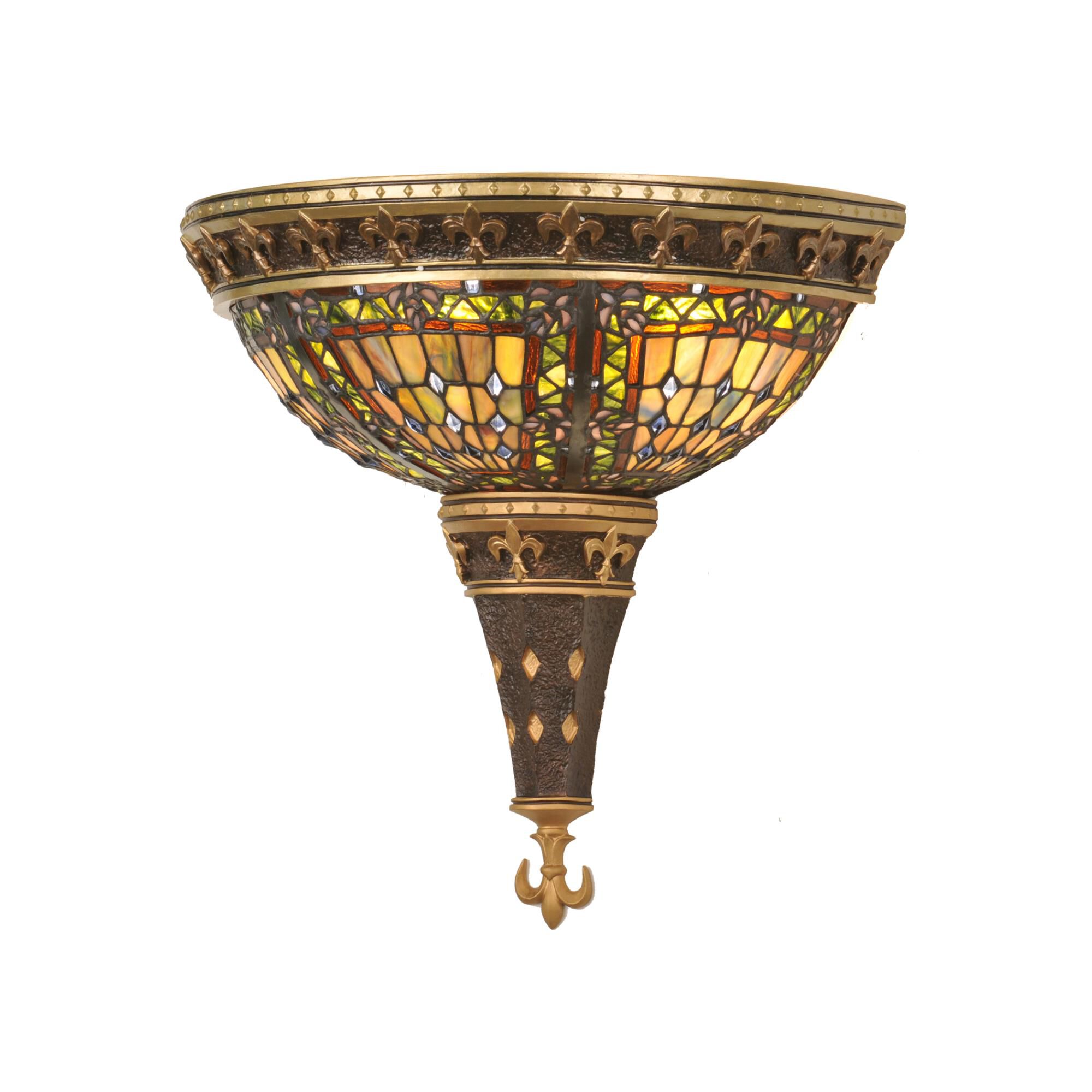 Fleur-De-Lis 18 Inch Wall Sconce by Meyda Lighting