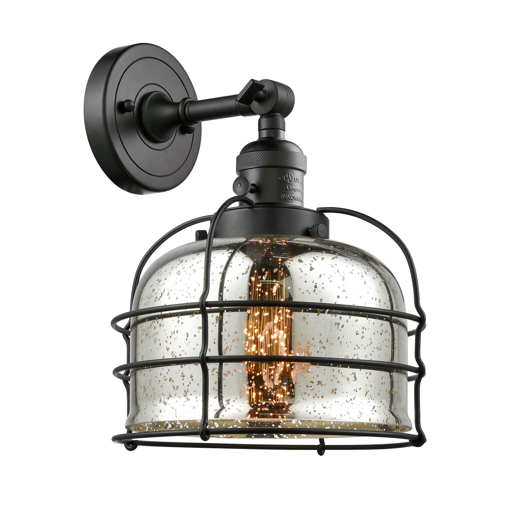 Bruno Marashlian Large Bell Cage 9 Inch Wall Sconce by Innovations Lighting
