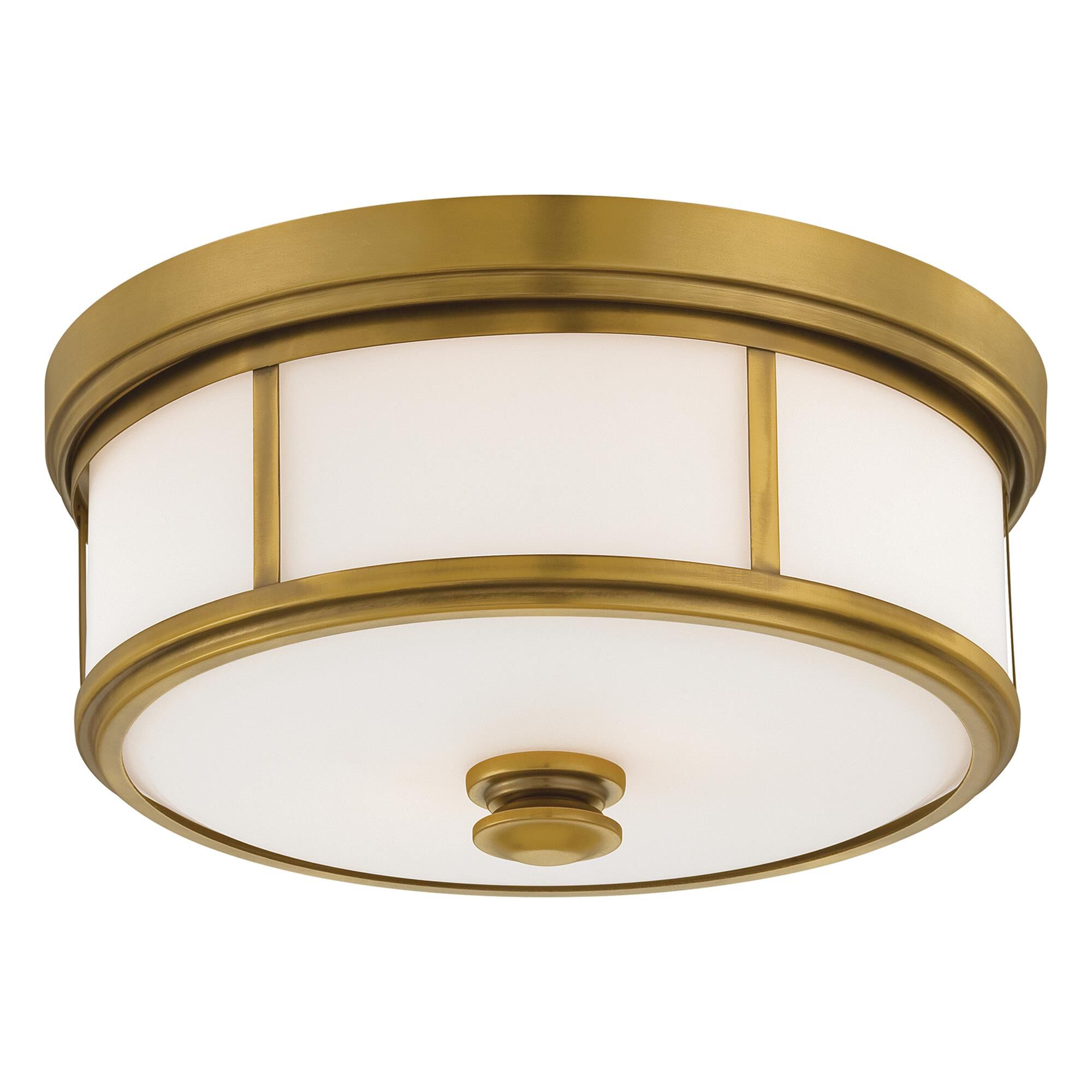 Shown in Liberty Gold finish and Etched White glass
