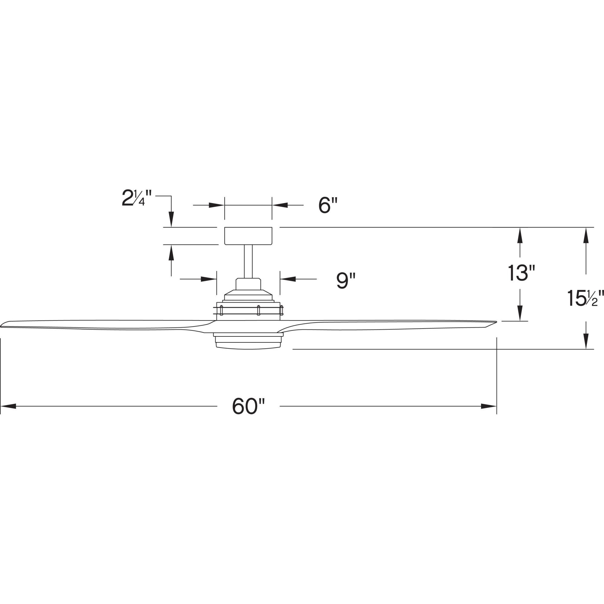 Artiste Outdoor Rated 60 Inch Ceiling Fan with Light Kit by Hinkley Fans
