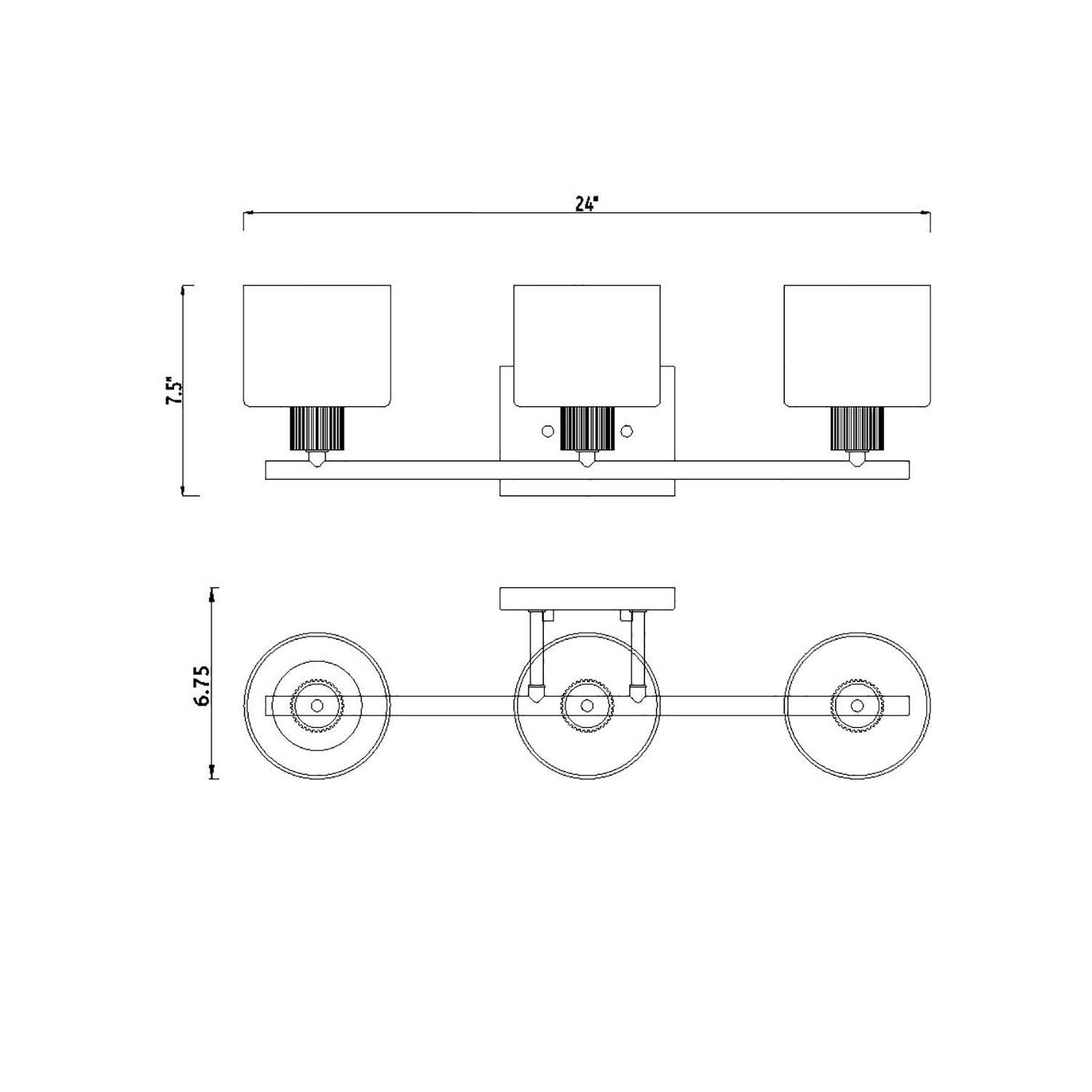Shown in Matte Black finish and Clear glass