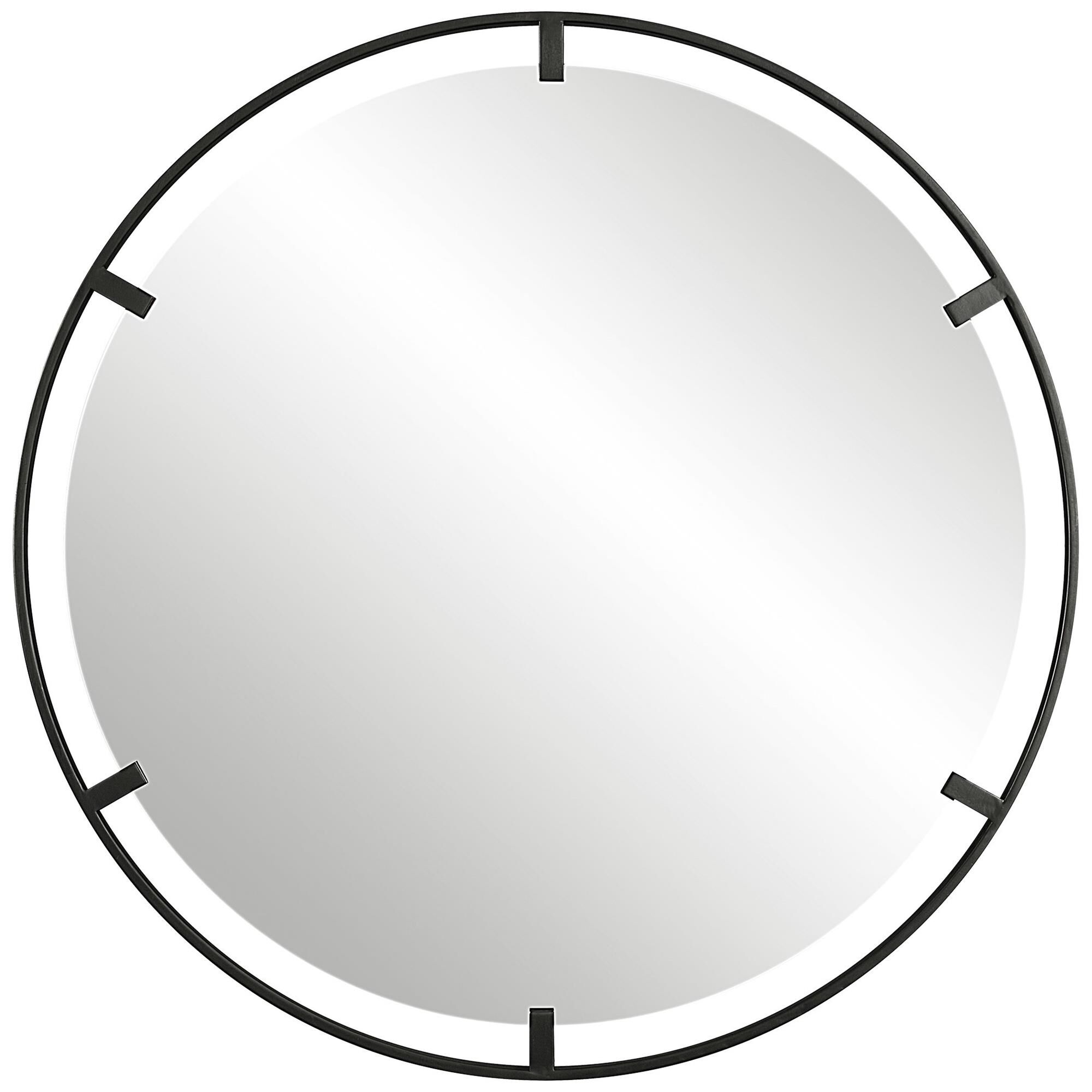 Uttermost Cashel Round Iron Mirror Decorative Mirrors by Uttermost