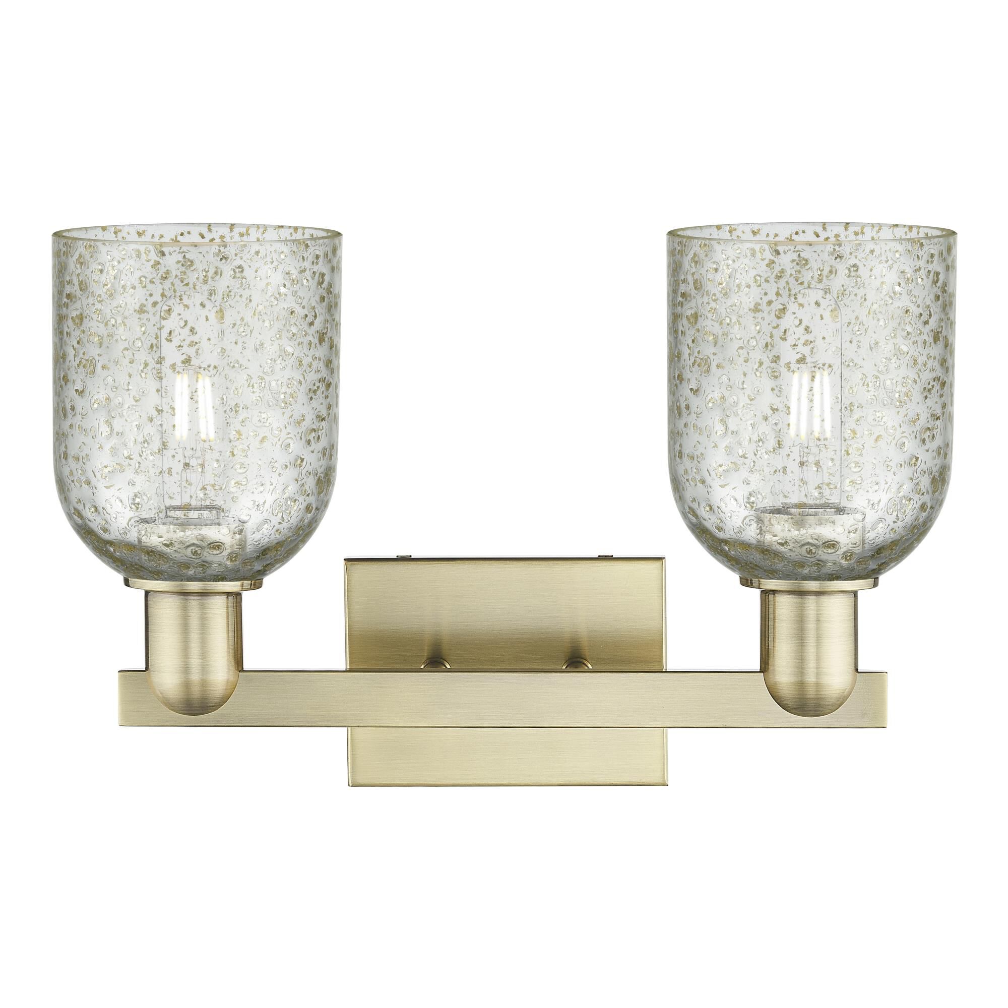 Shown in Antique Brass finish and Mica glass