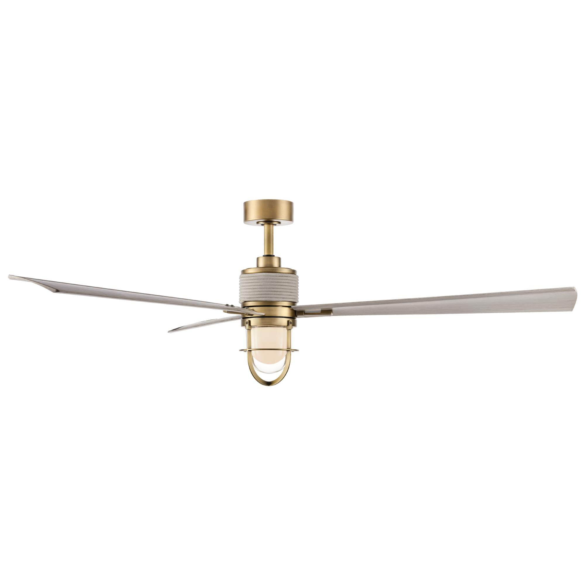 Nauticus 65 Inch Ceiling Fan with Light Kit by Minka Aire