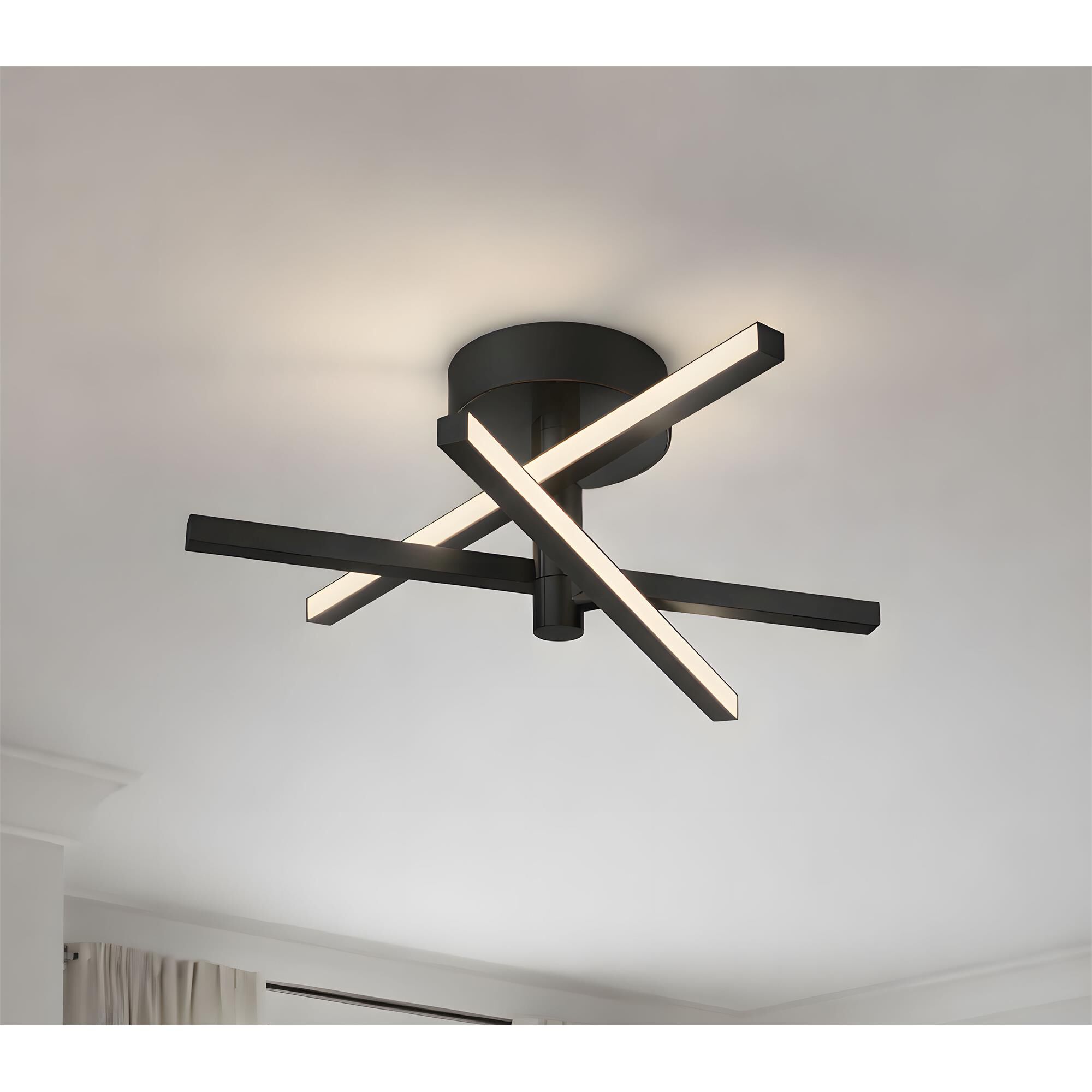 Knoll 18 Inch Semi Flush Mount,
