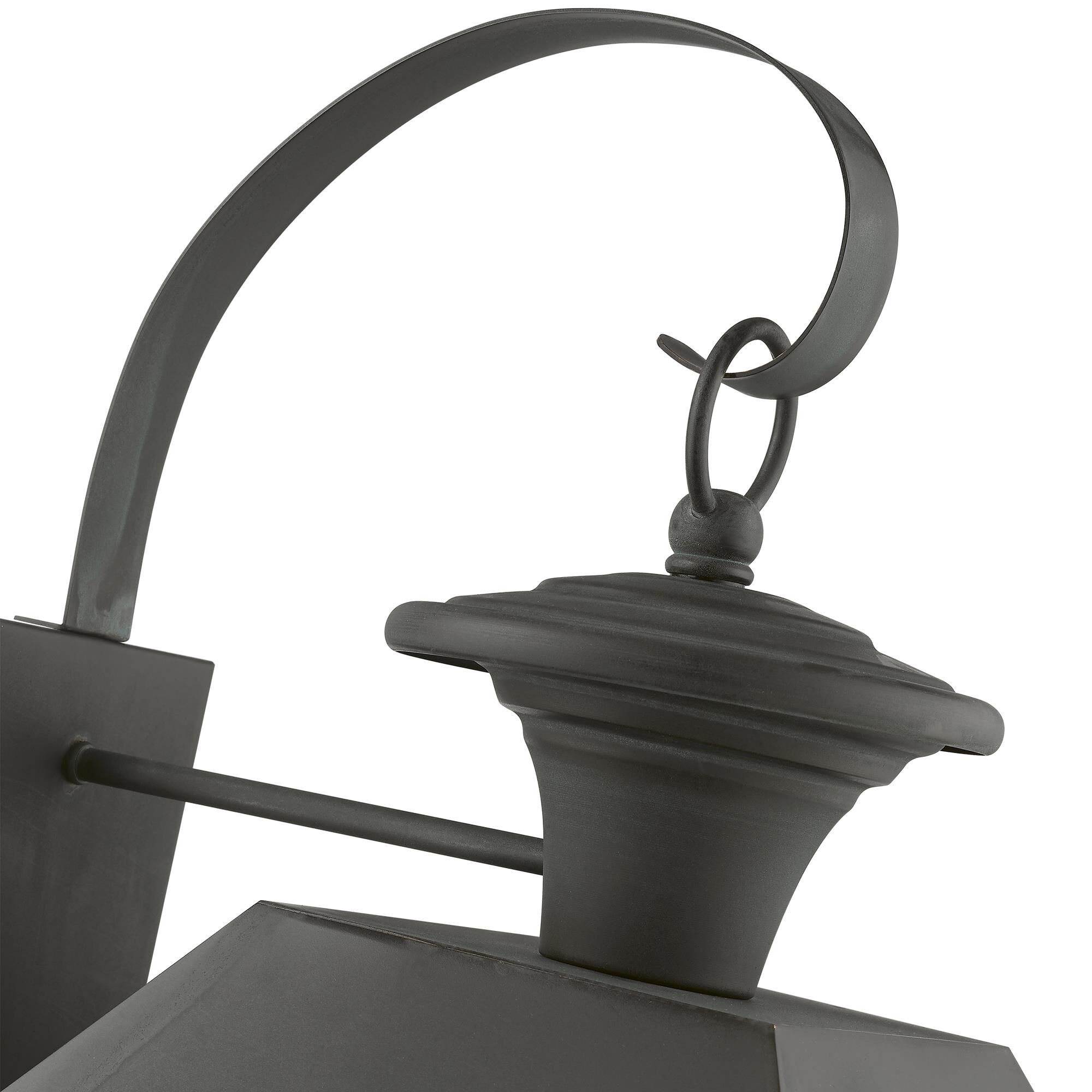 Shown in Charcoal finish and Clear glass