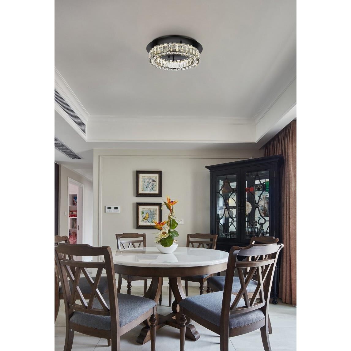 Monroe Semi Flush Mount by Elegant Lighting