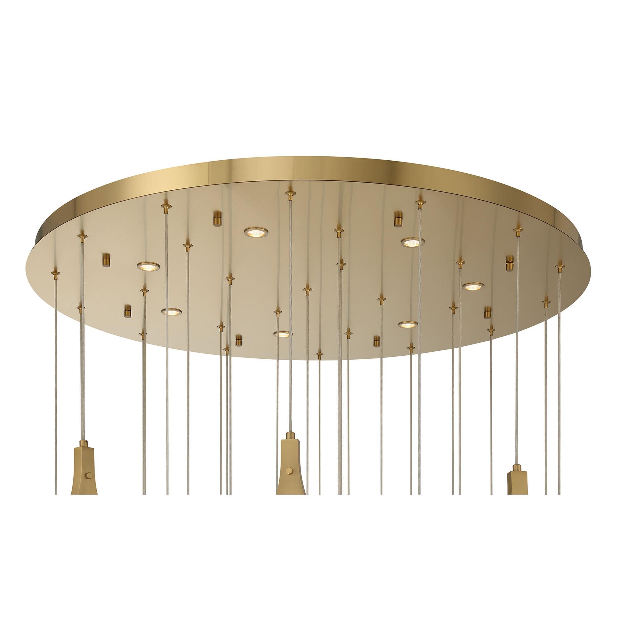 Shown in Gold finish and Clear Organic glass