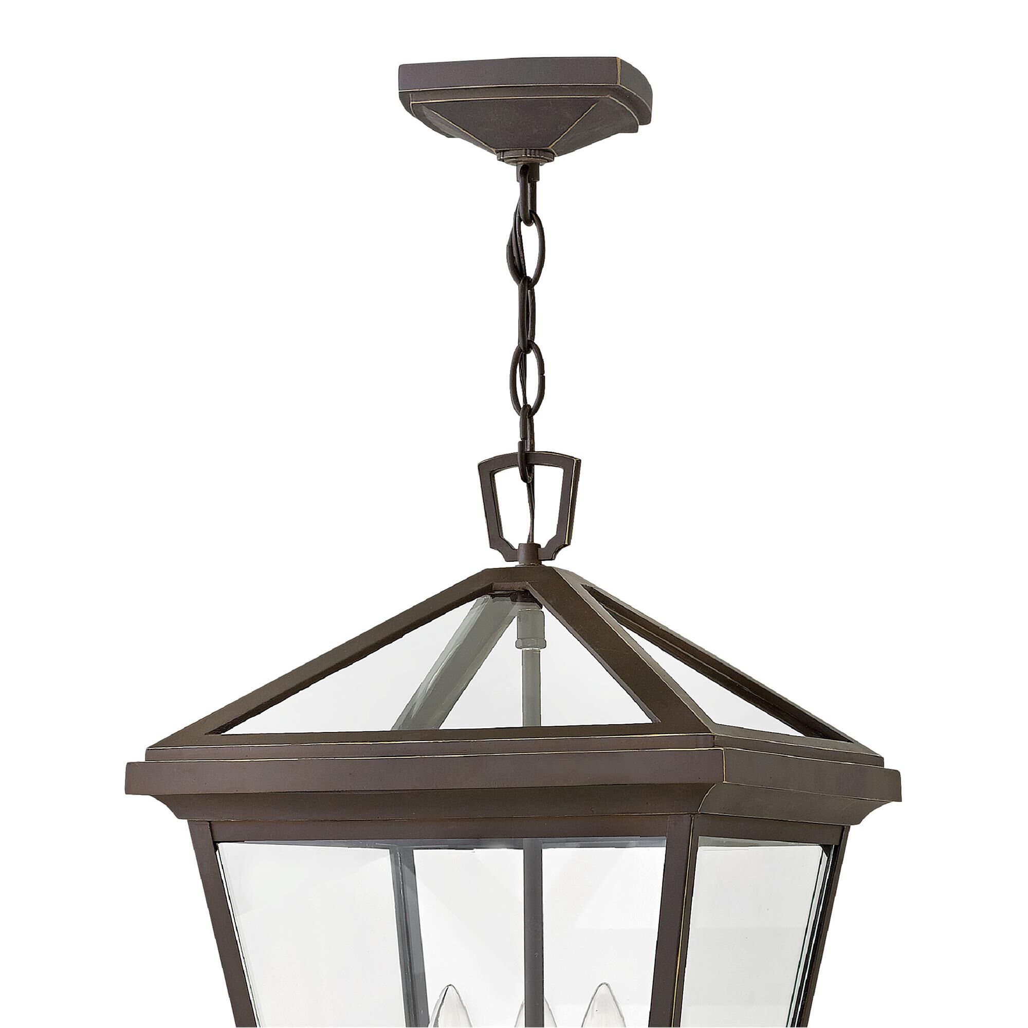Shown in Oil Rubbed Bronze finish and Clear glass