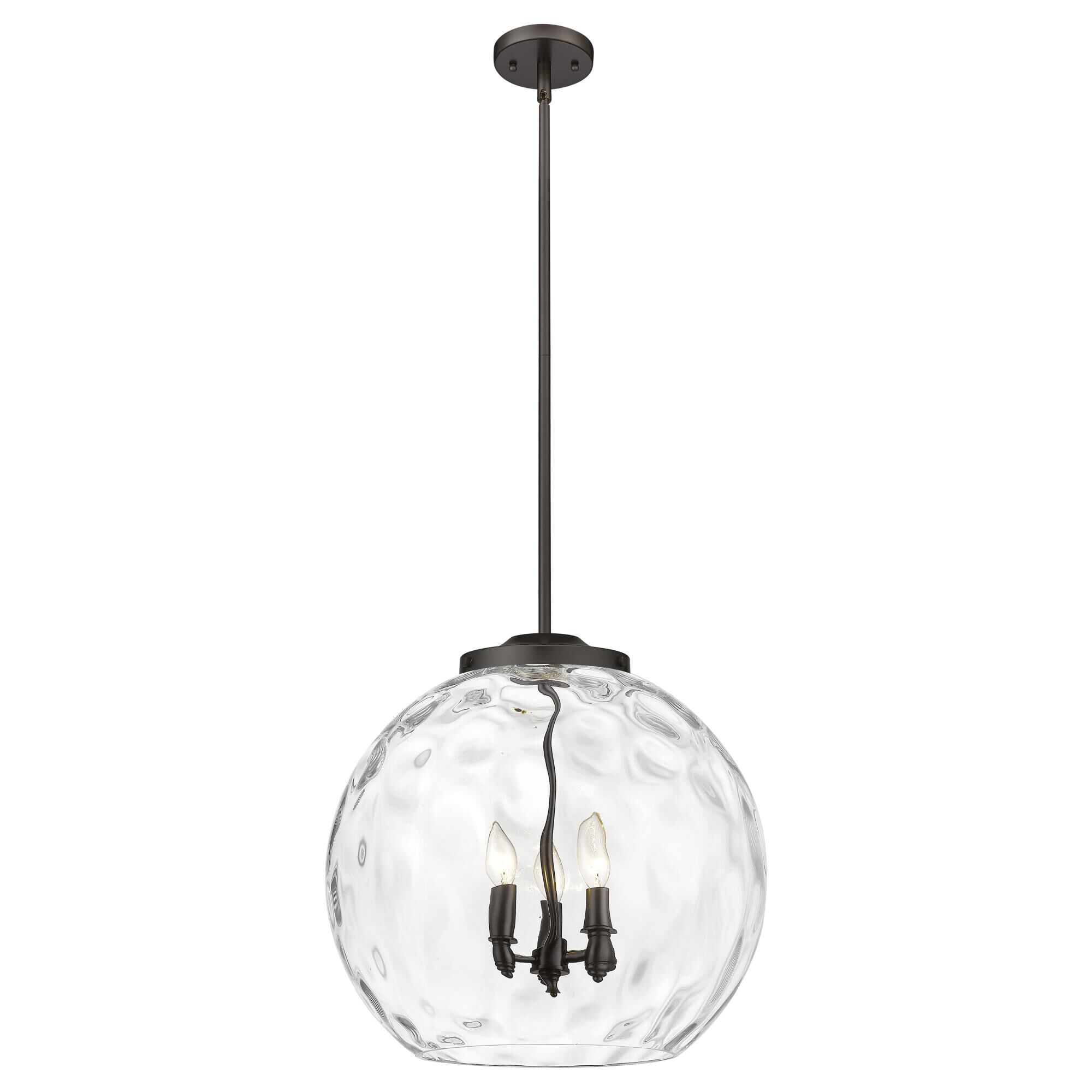 Shown in Oil Rubbed Bronze finish and Clear glass