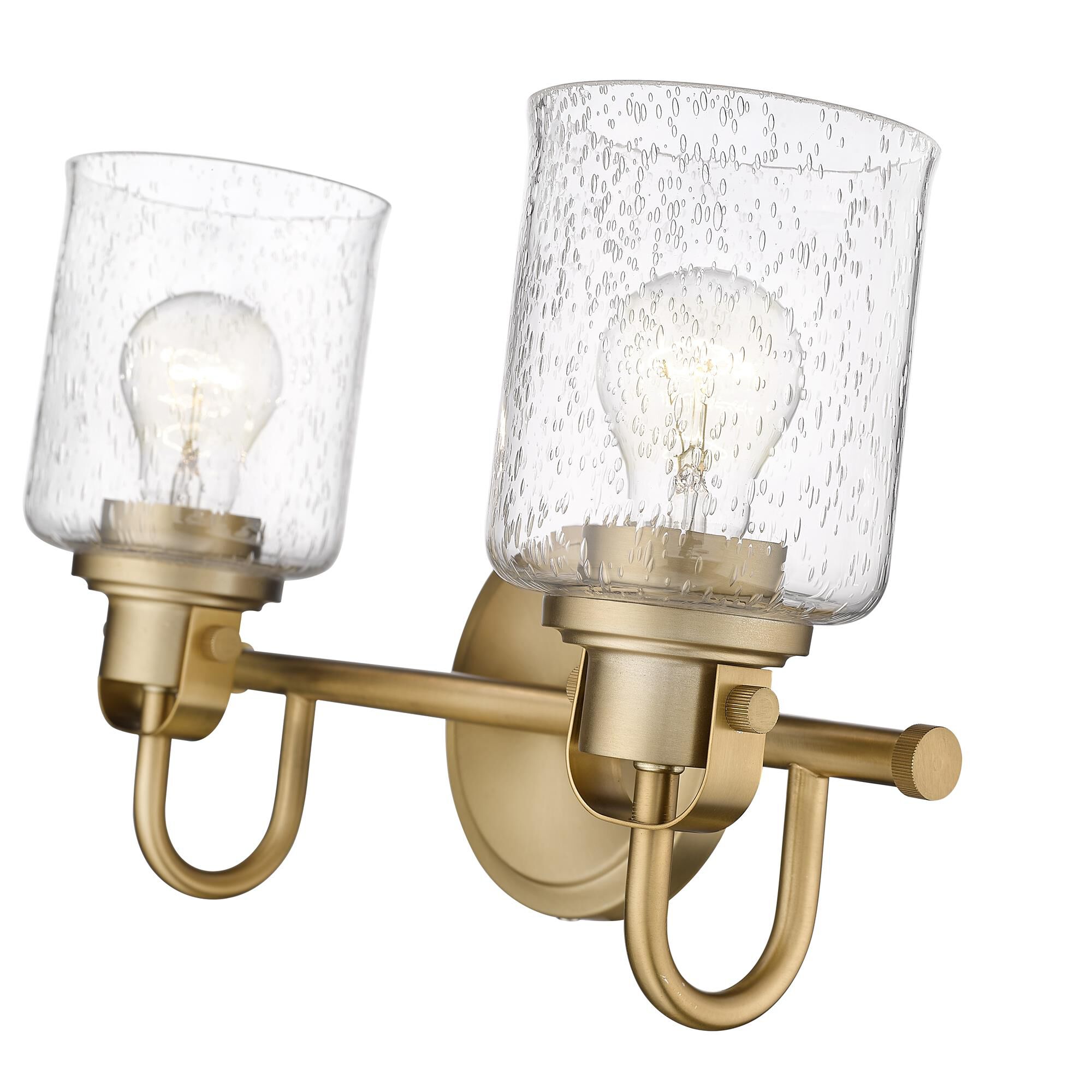 Shown in Heirloom Gold finish and Glass shade
