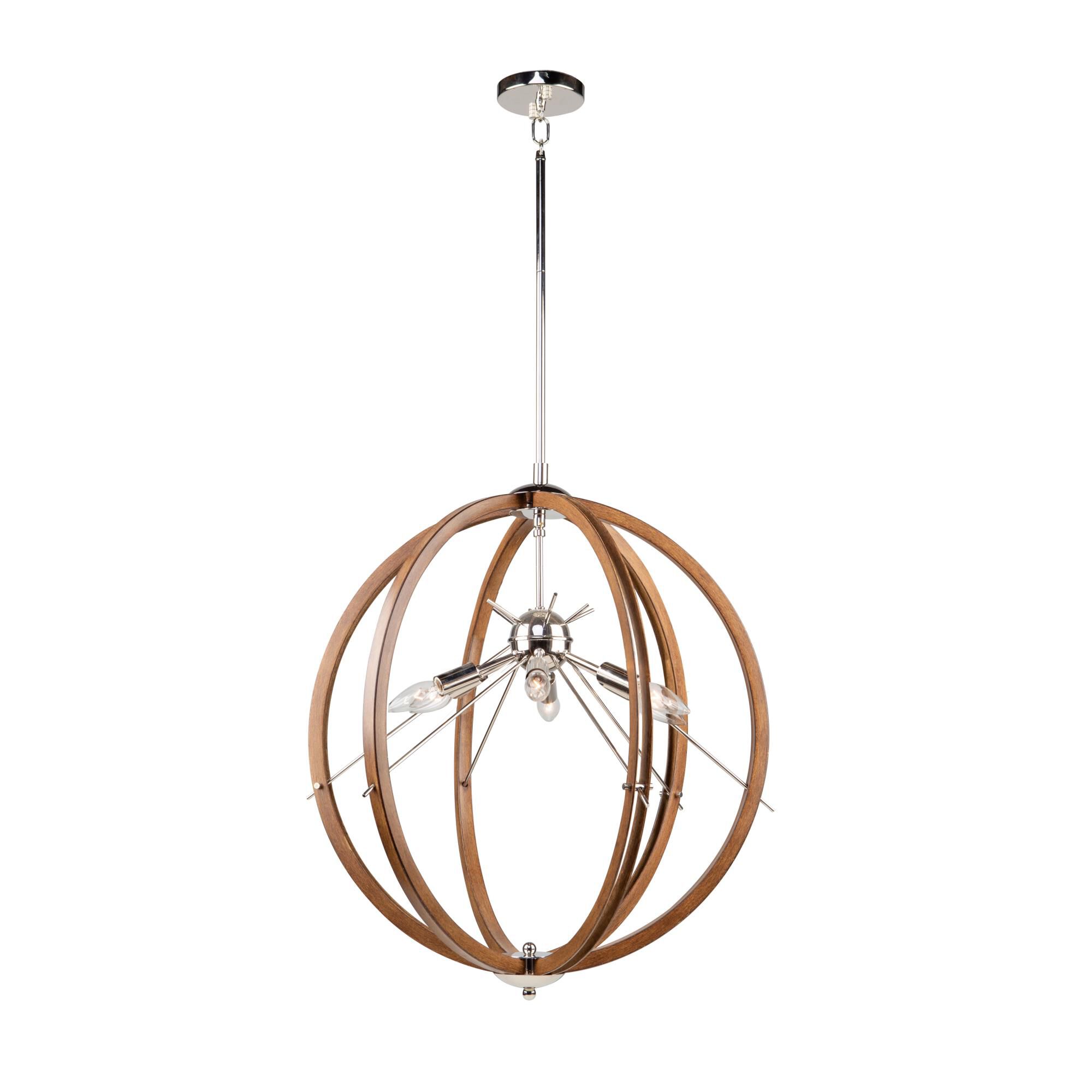 Abbey 24 Inch 6 Light Semi Flush Mount by Artcraft