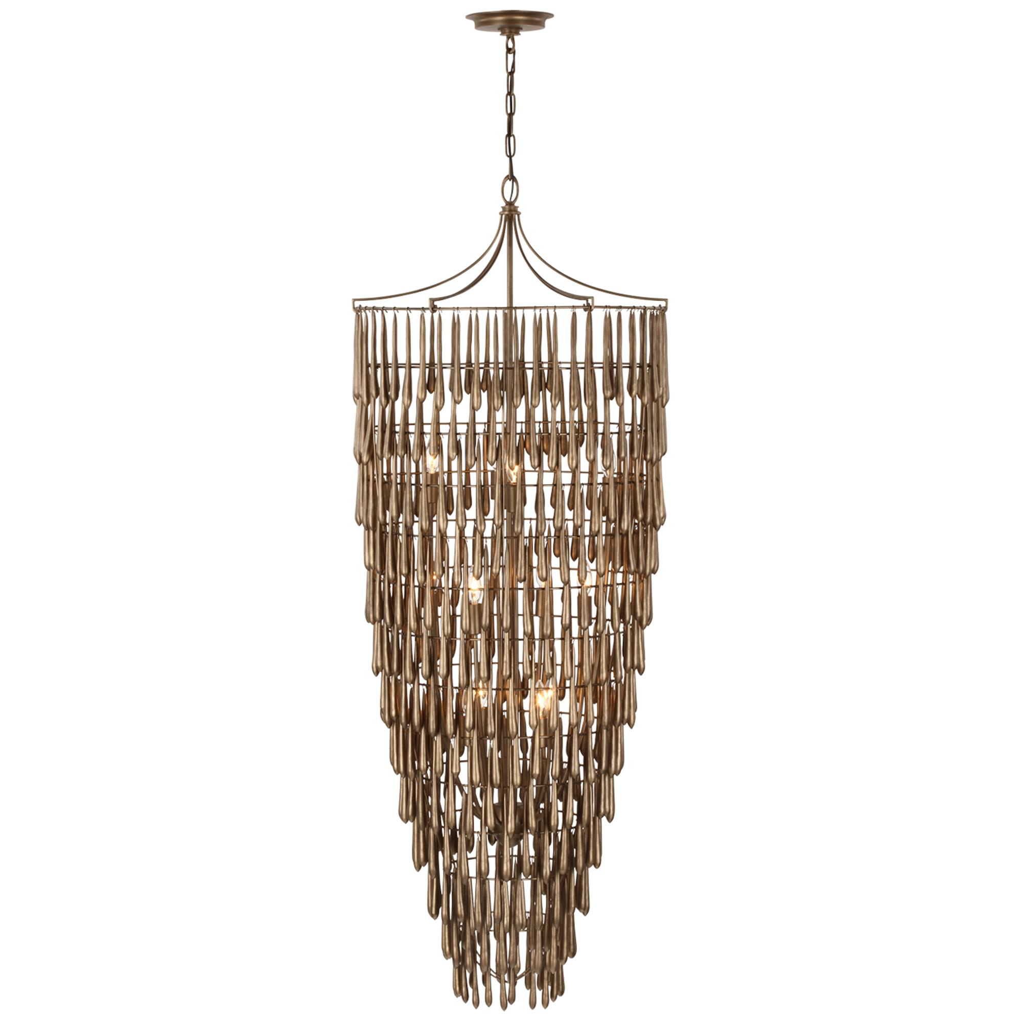 Shown in Antique Bronze Leaf finish and No Option shade