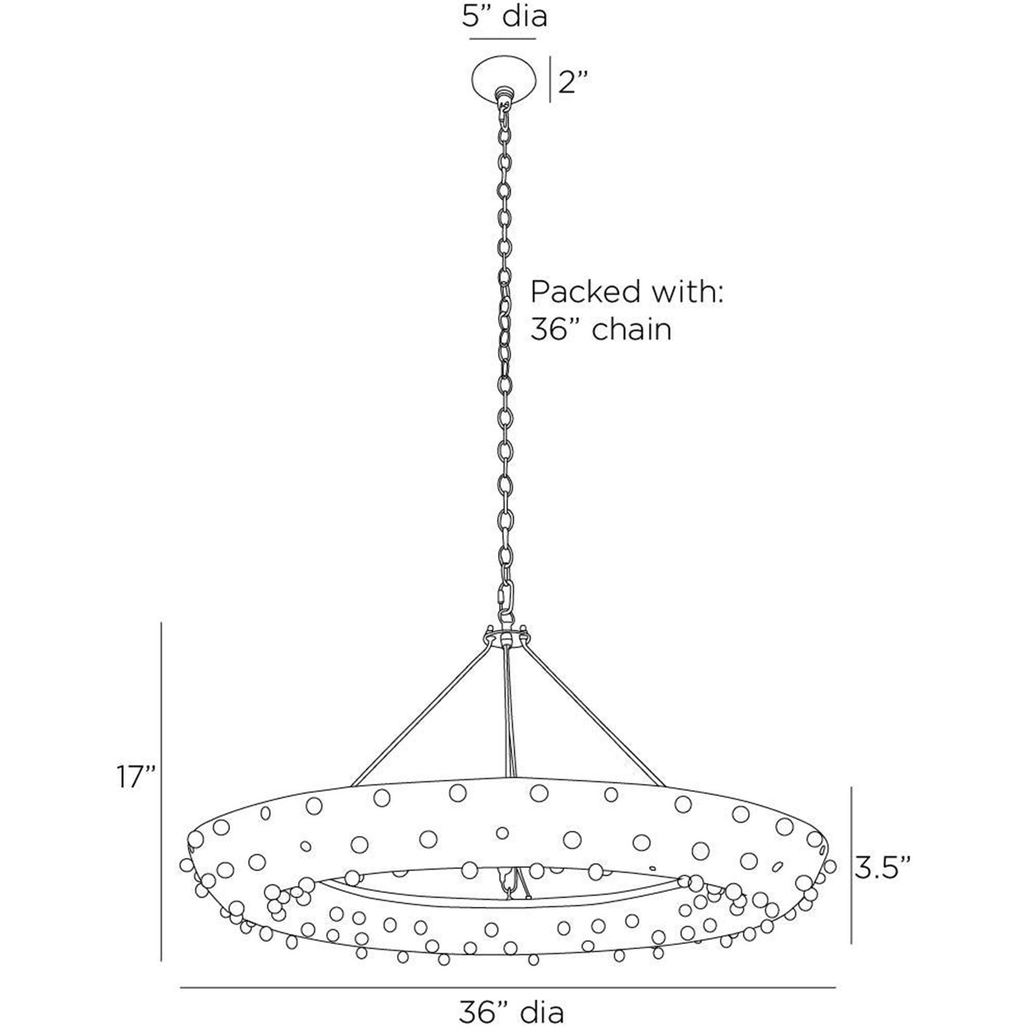 Hardy 36 Inch Chandelier by Arteriors Home