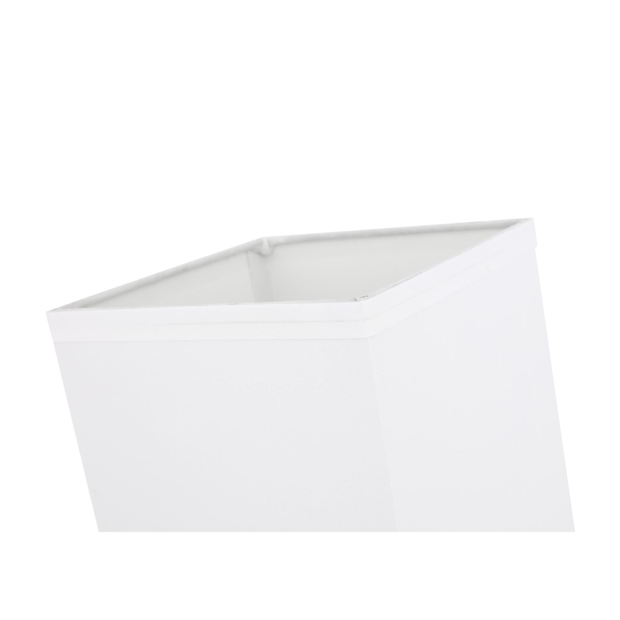 Shown in Polished Nickel finish and Fabric - Off White shade