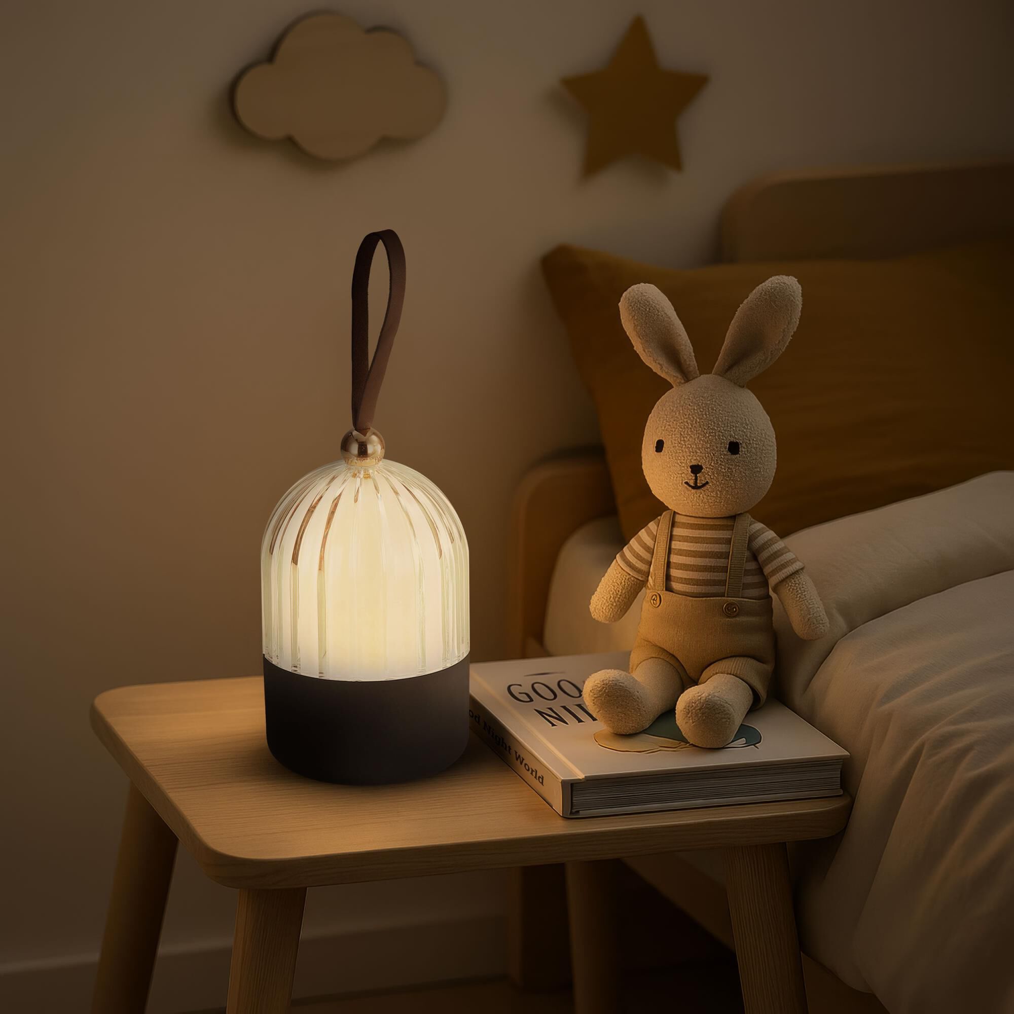 Lunari 9 Inch Outdoor Table Lamp by Golden Lighting