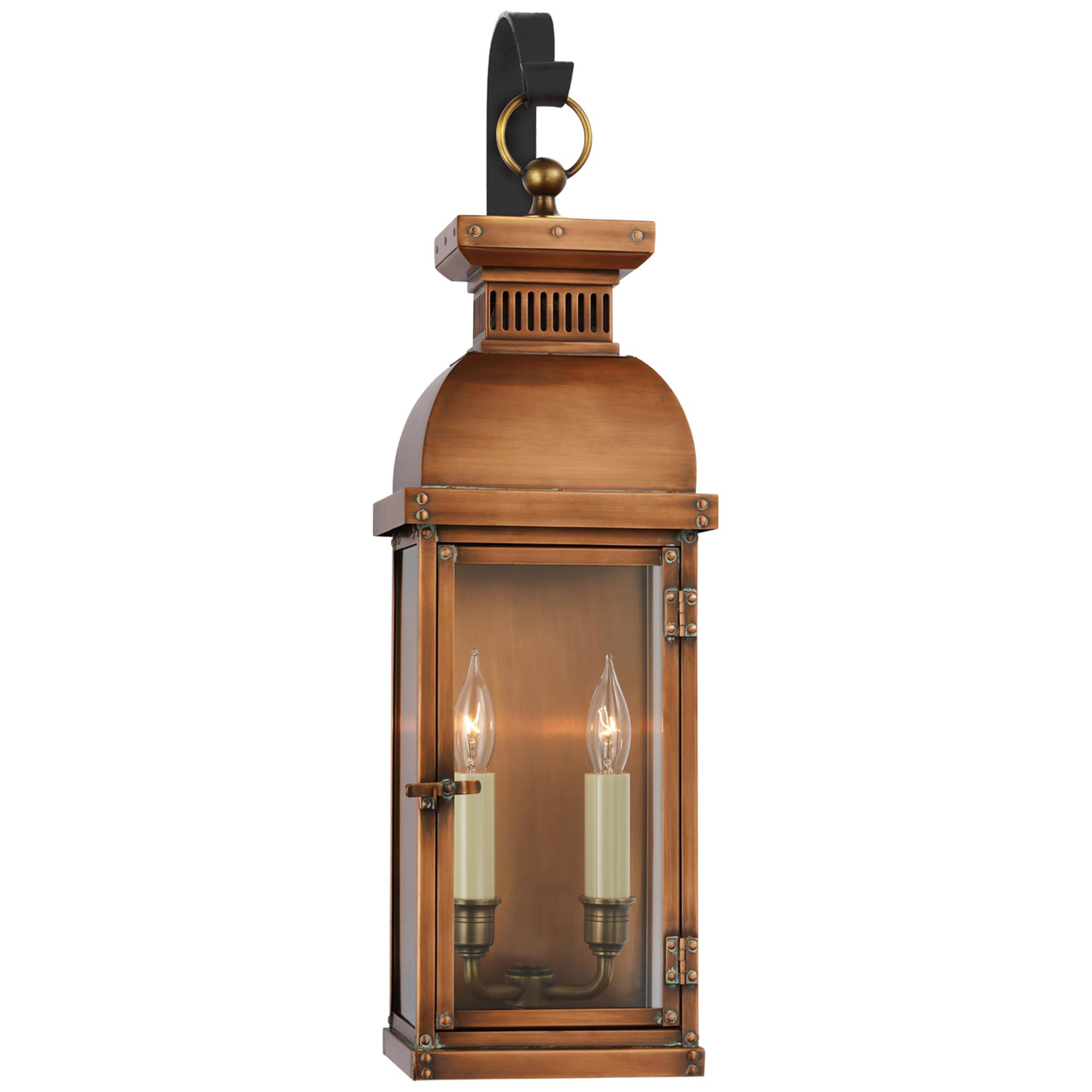 Shown in Natural Copper finish and Clear glass