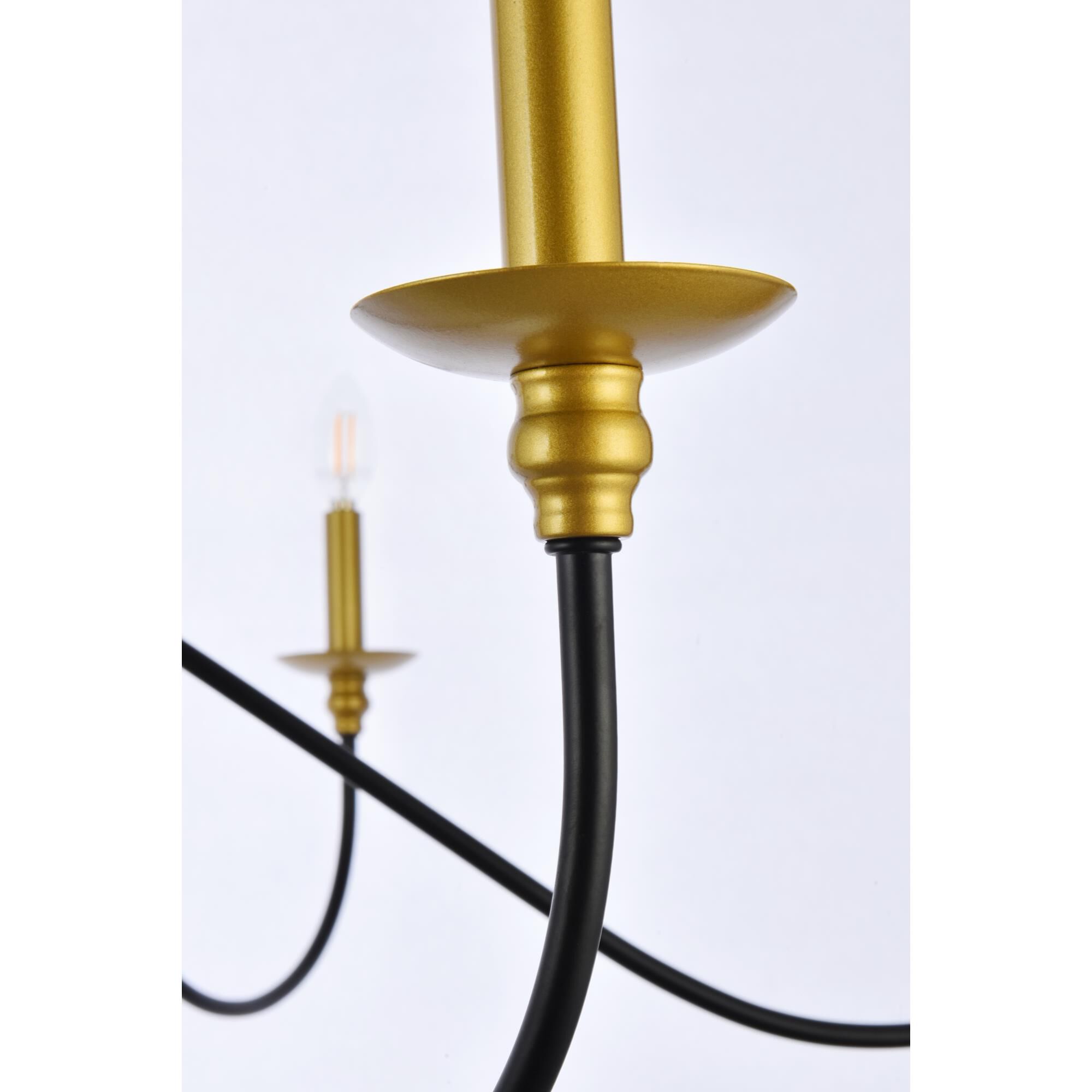 Shown in Brass And Black finish