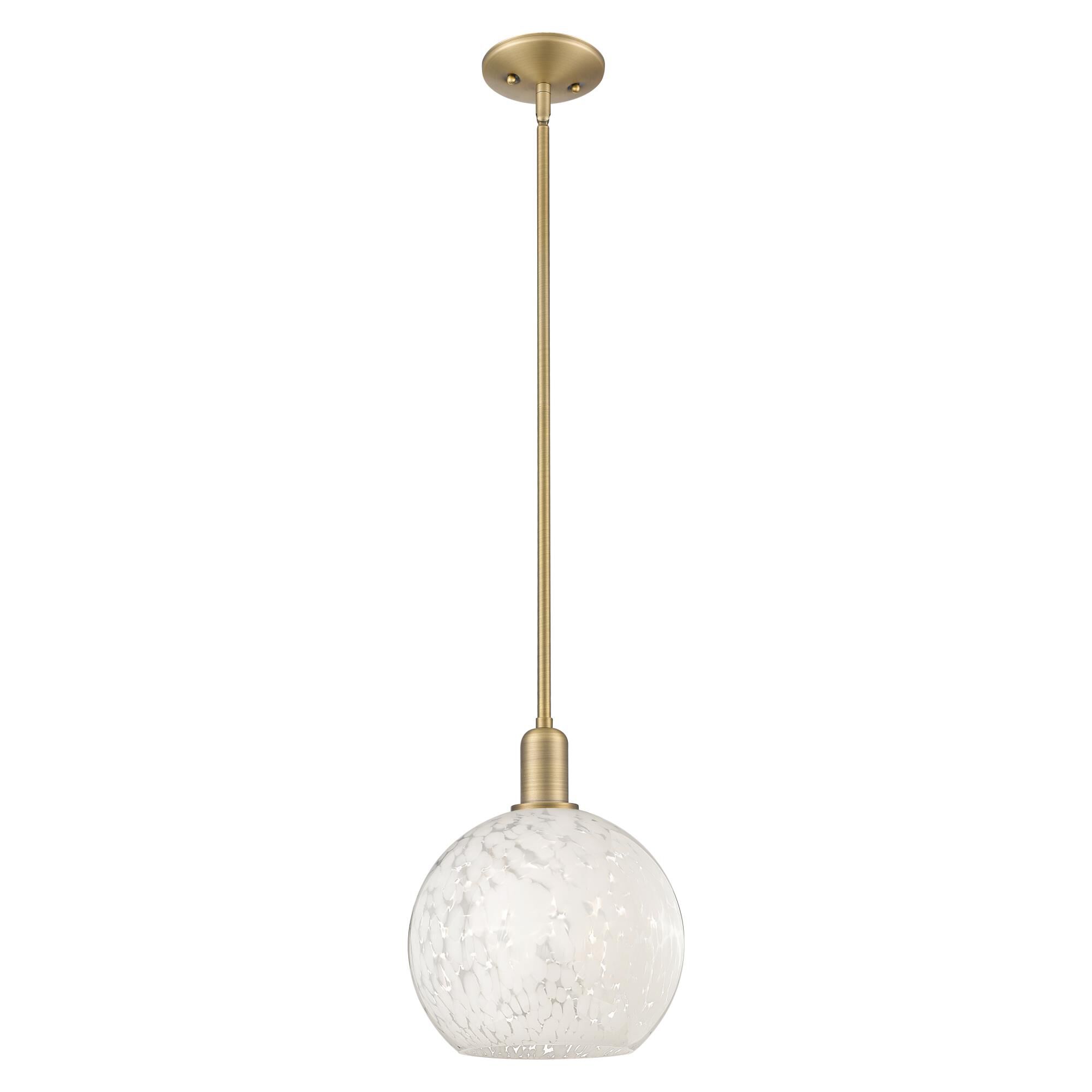 Bruno Marashlian White Mouchette 10 Inch Mini Pendant by Innovations Lighting