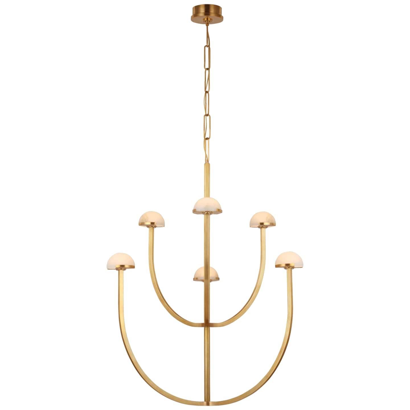 Visual Comfort Signature Collection Kelly Wearstler Pedra 28 Inch LED Chandelier