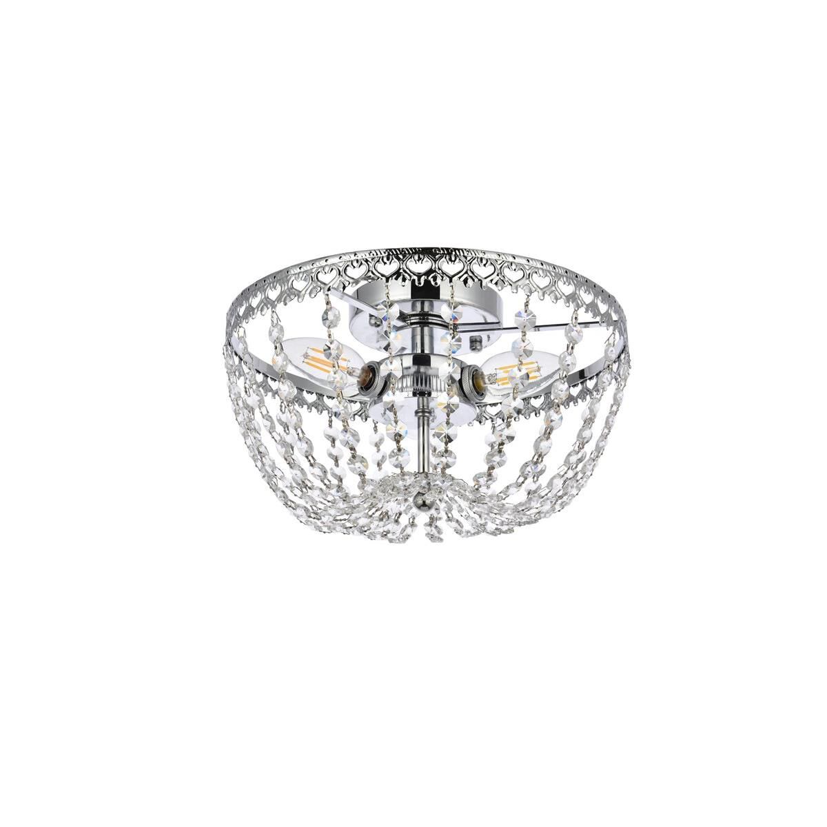 Shown in Chrome finish and Royal Cut Clear crystal