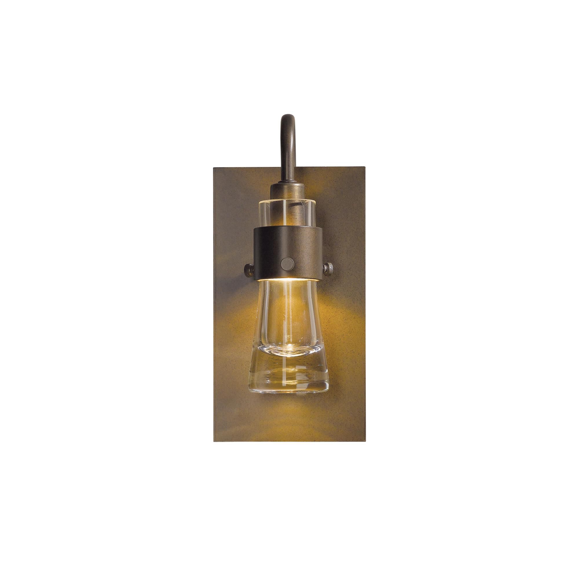 Shown in Bronze finish and Clear  glass