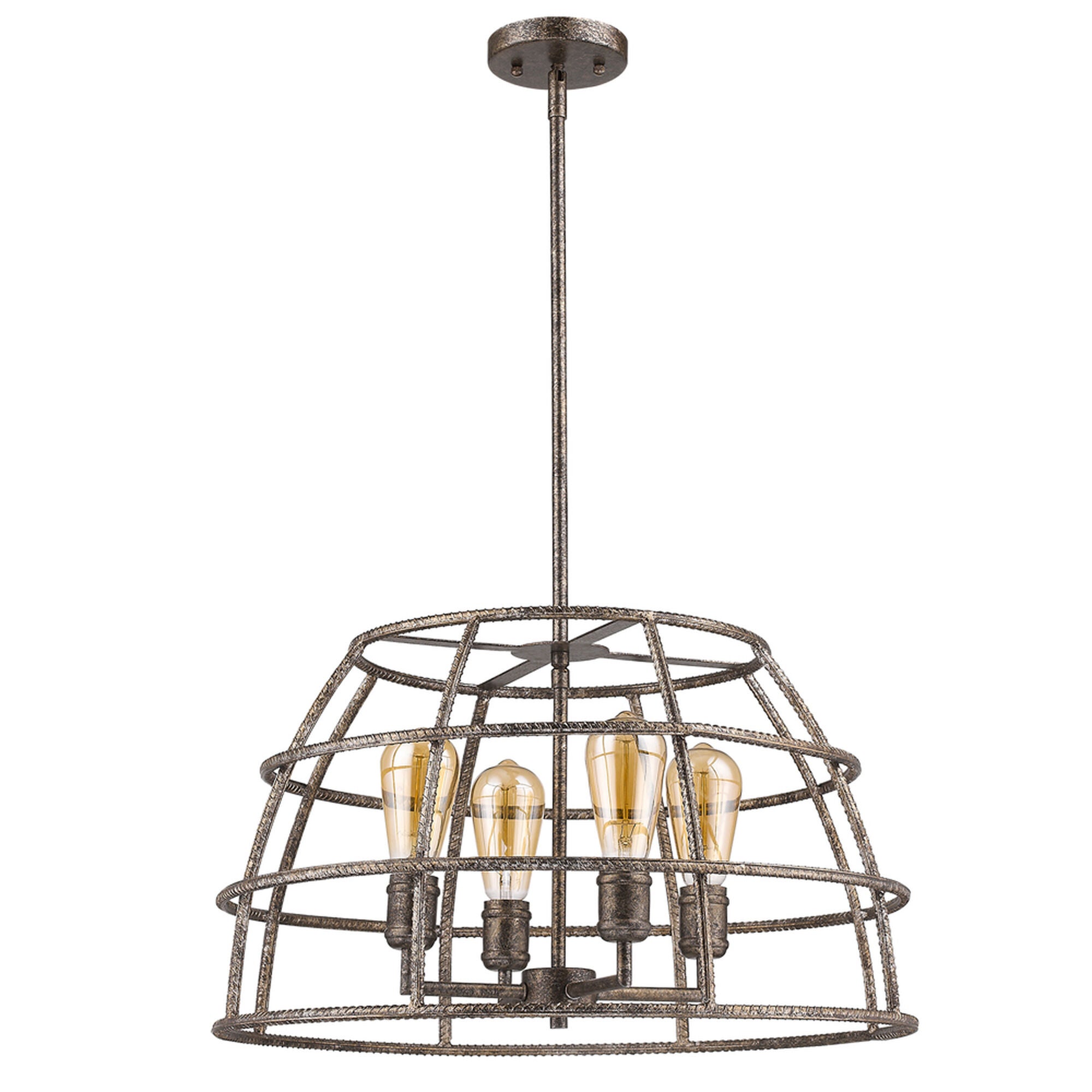 Shown in Antique Silver finish and -- glass and -- shade