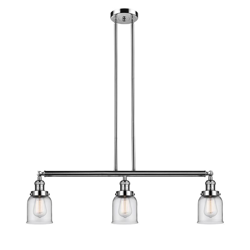 Bruno Marashlian Small Bell 36 Inch 3 Light Linear Suspension Light by Innovations Lighting