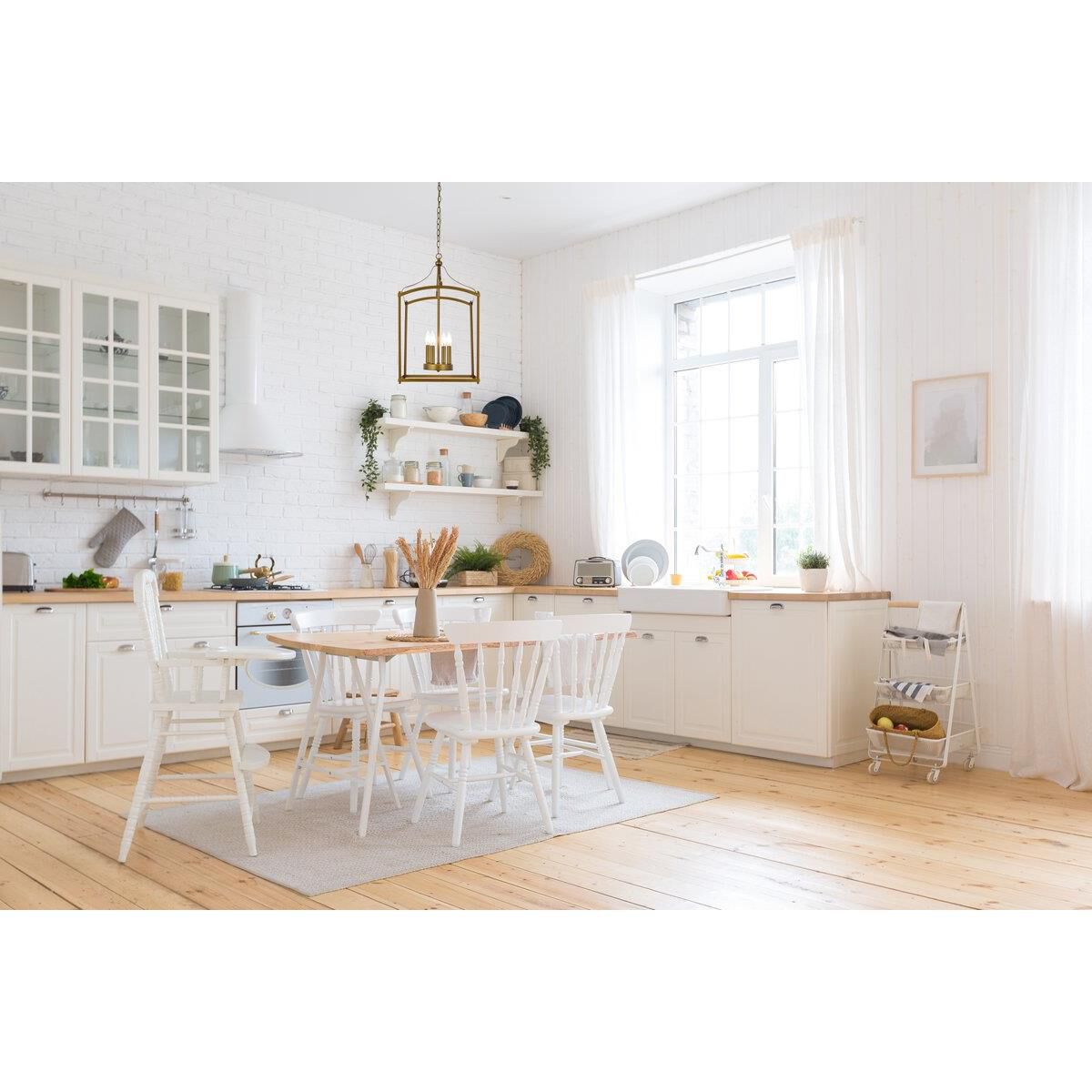 Janet 15 Inch Cage Pendant by Elegant Lighting