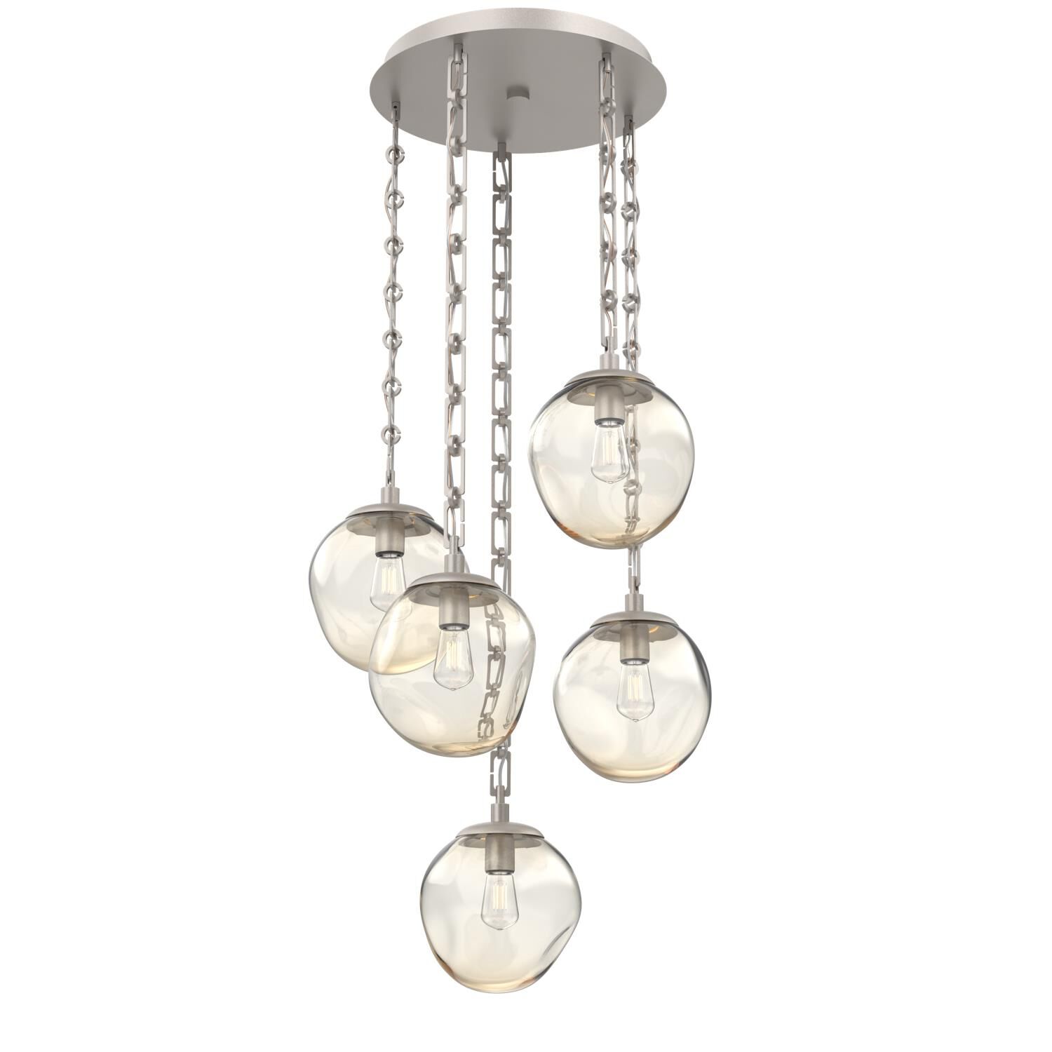 Levi Wilson Aster Bulb 24 Inch Multi Light Pendant by Hammerton Studio