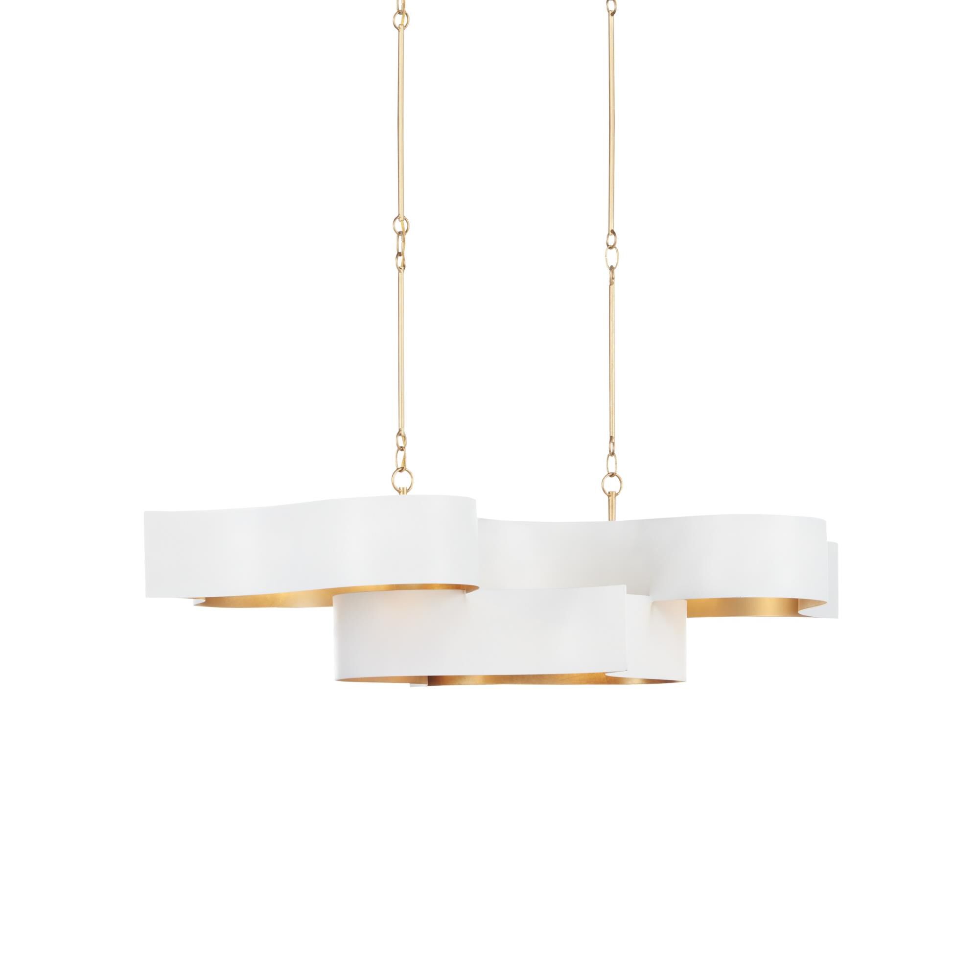 Shown in Sugar White/Contemporary Gold Leaf finish