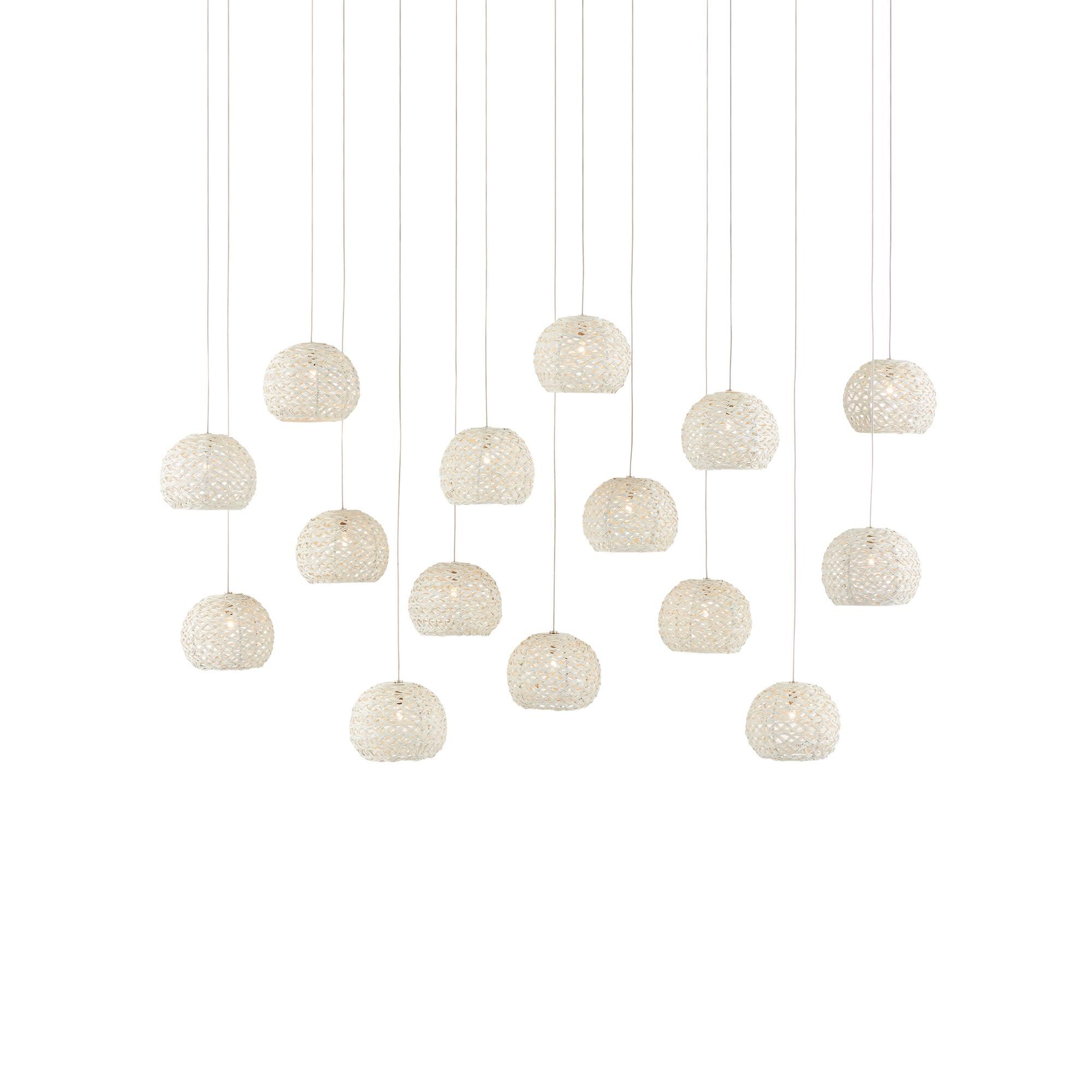 Shown in White/Painted Silver finish and Sugar White/Metal shade
